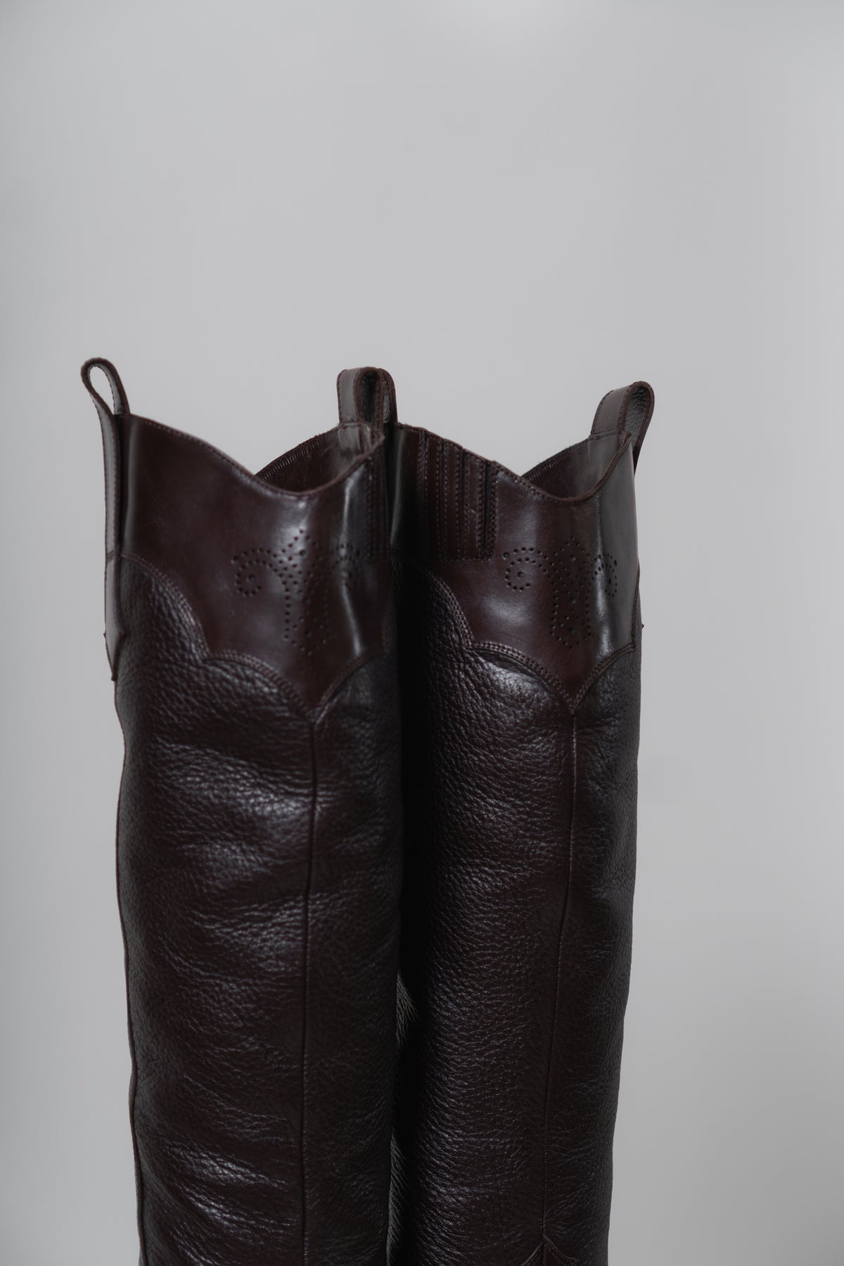 SANTONI Italian Brown Leather Fleece Lined Boots