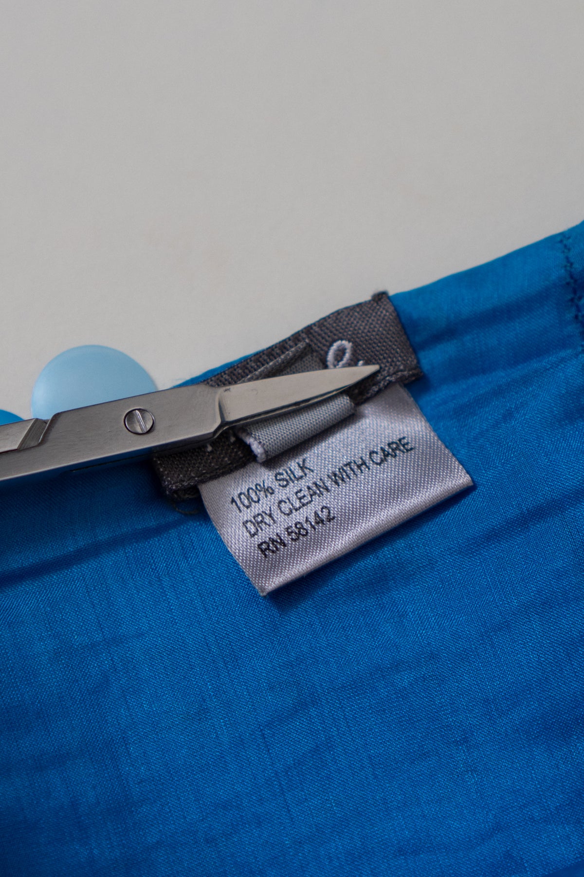 Y2K 100% Silk Blue Mermaid Skirt
