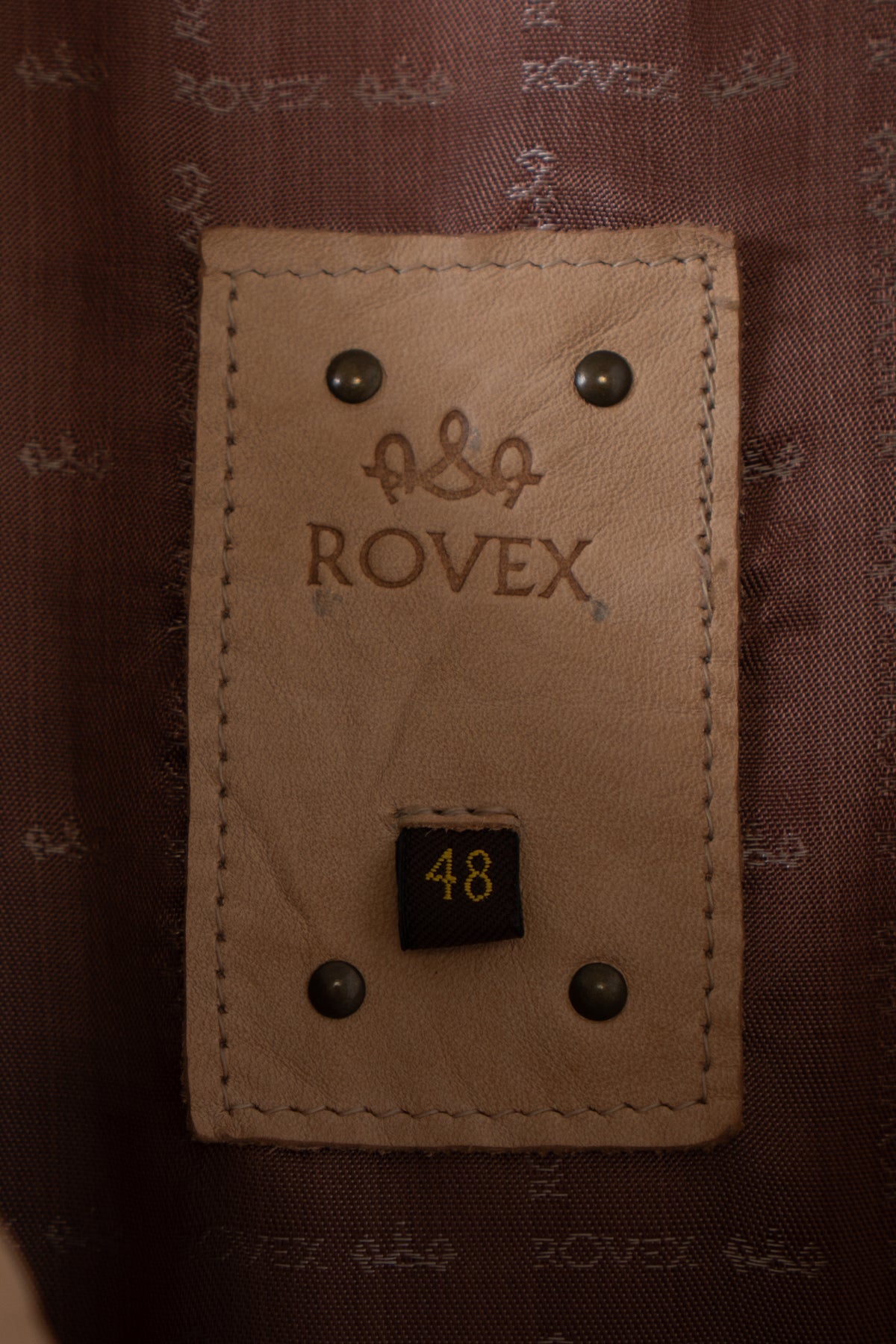 Vintage Tan Worn Leather Blazer