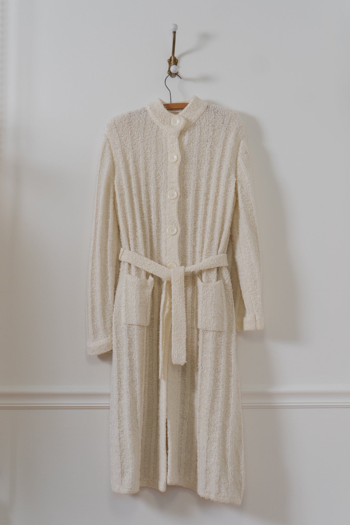 Vintage Cream Boucle Cardian Duster