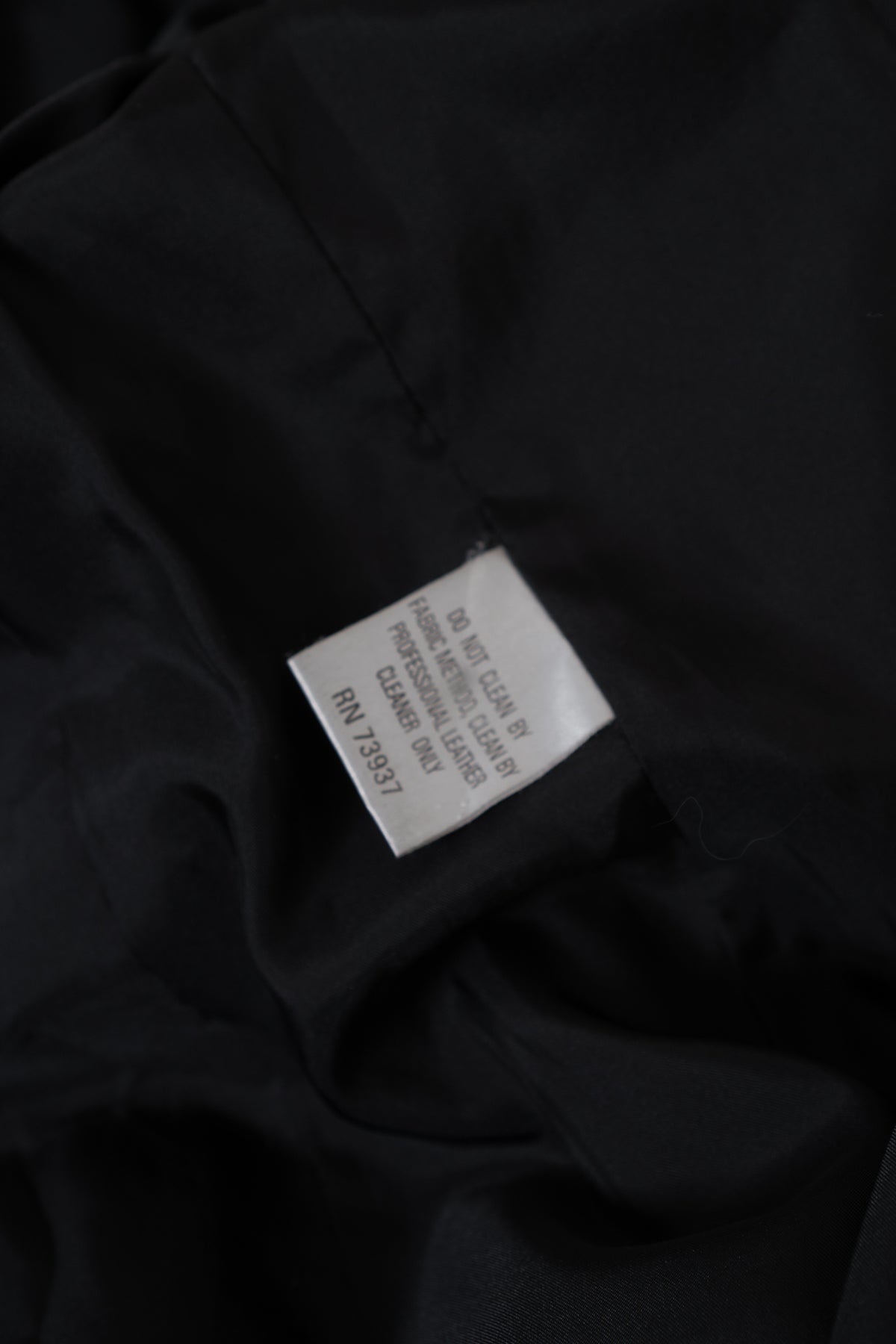 Vintage Black Supple Leather Long Blazer Jacket