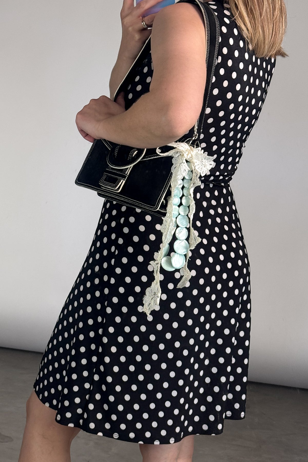 VTG Jersey Knit Polka Dot Dress