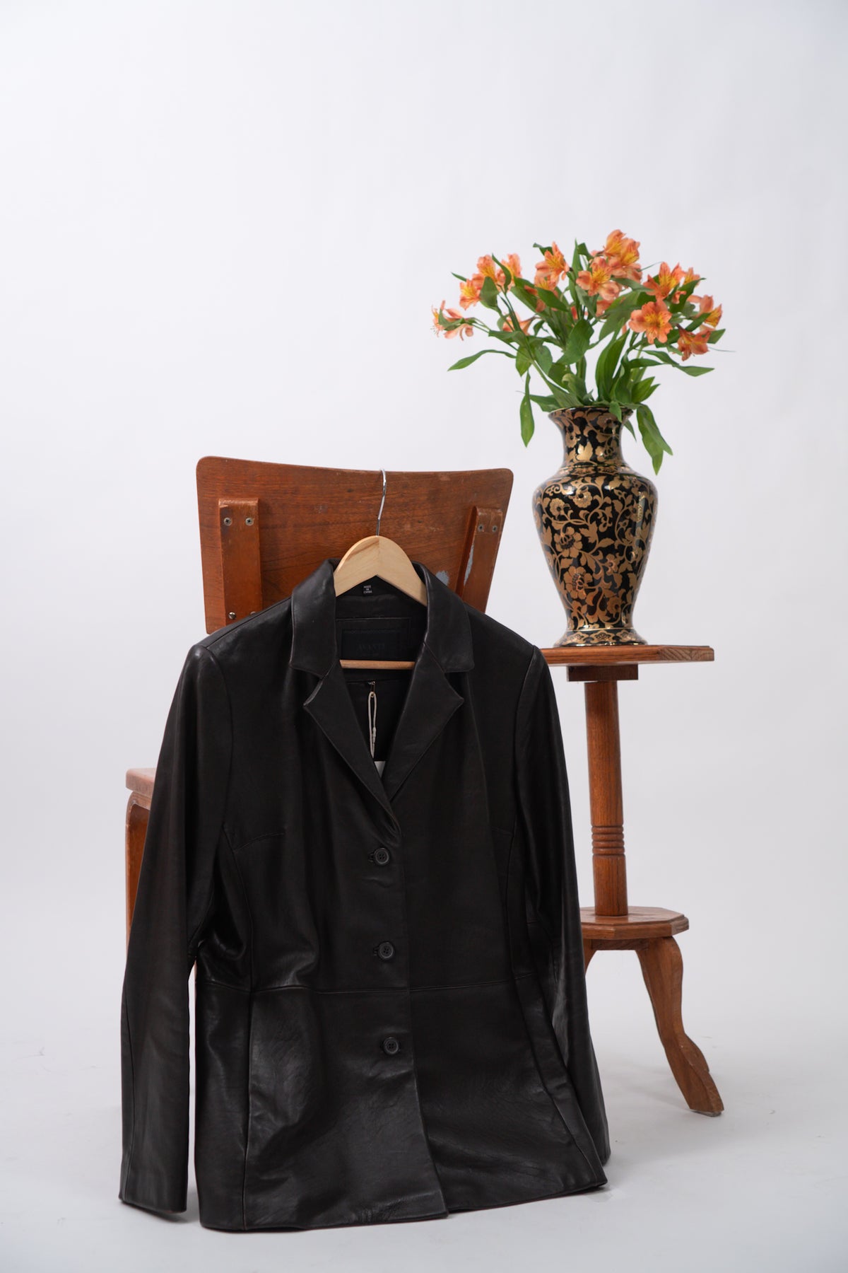Vintage Brown Supple Leather Blazer Jacket