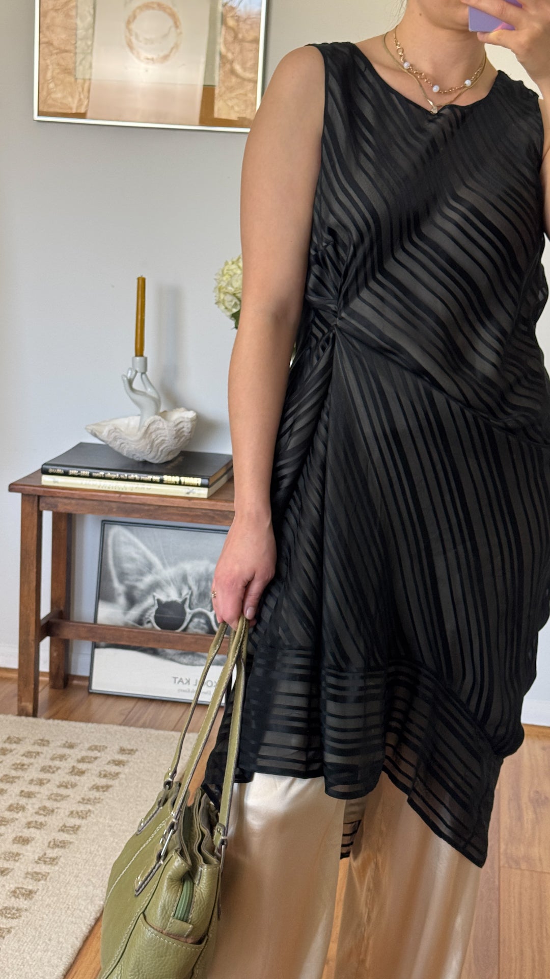 Y2K 100% Silk Dress