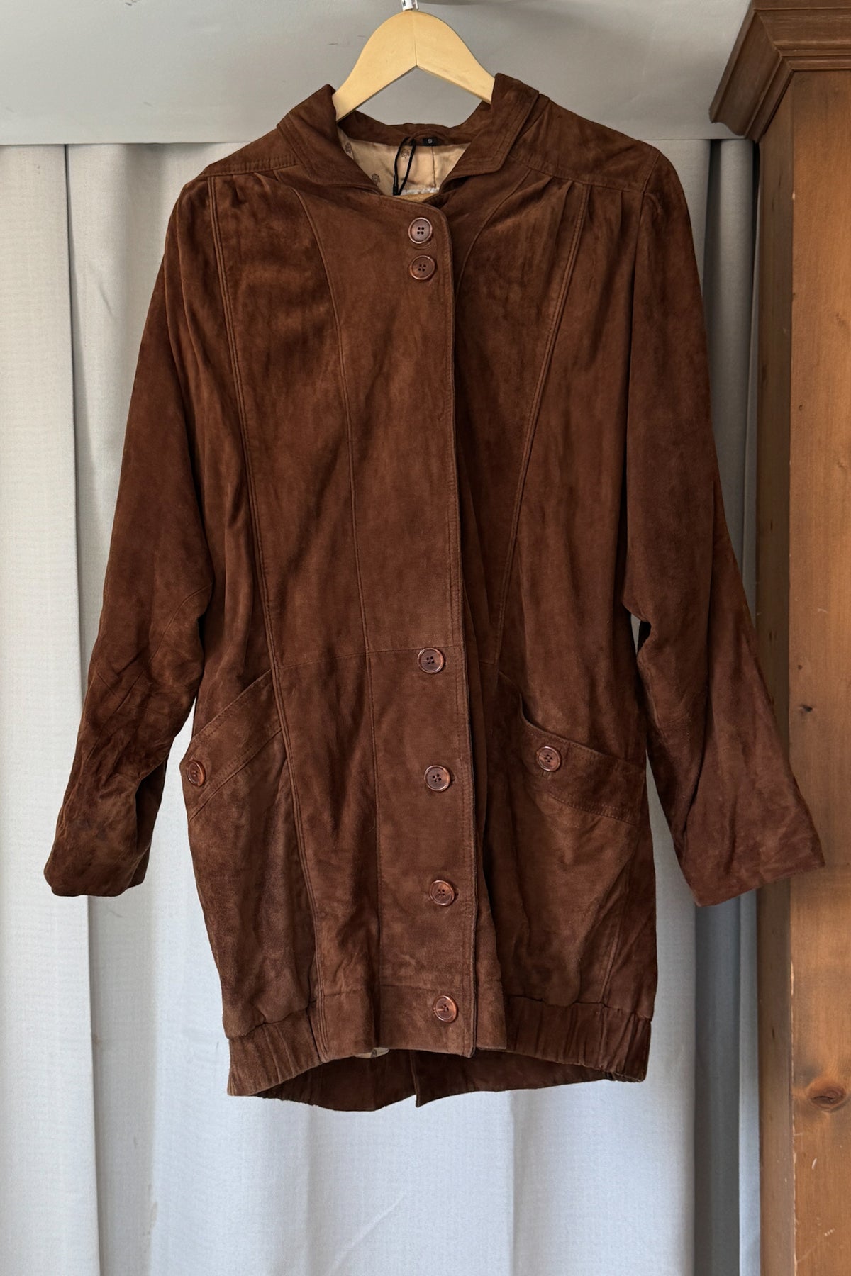 Vintage Caramel Suede Jacket