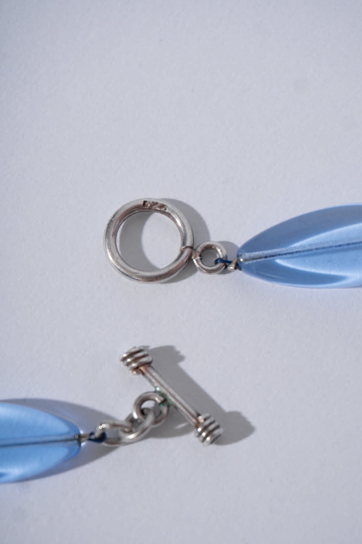925 Silver & Blue Glass Bead Necklace