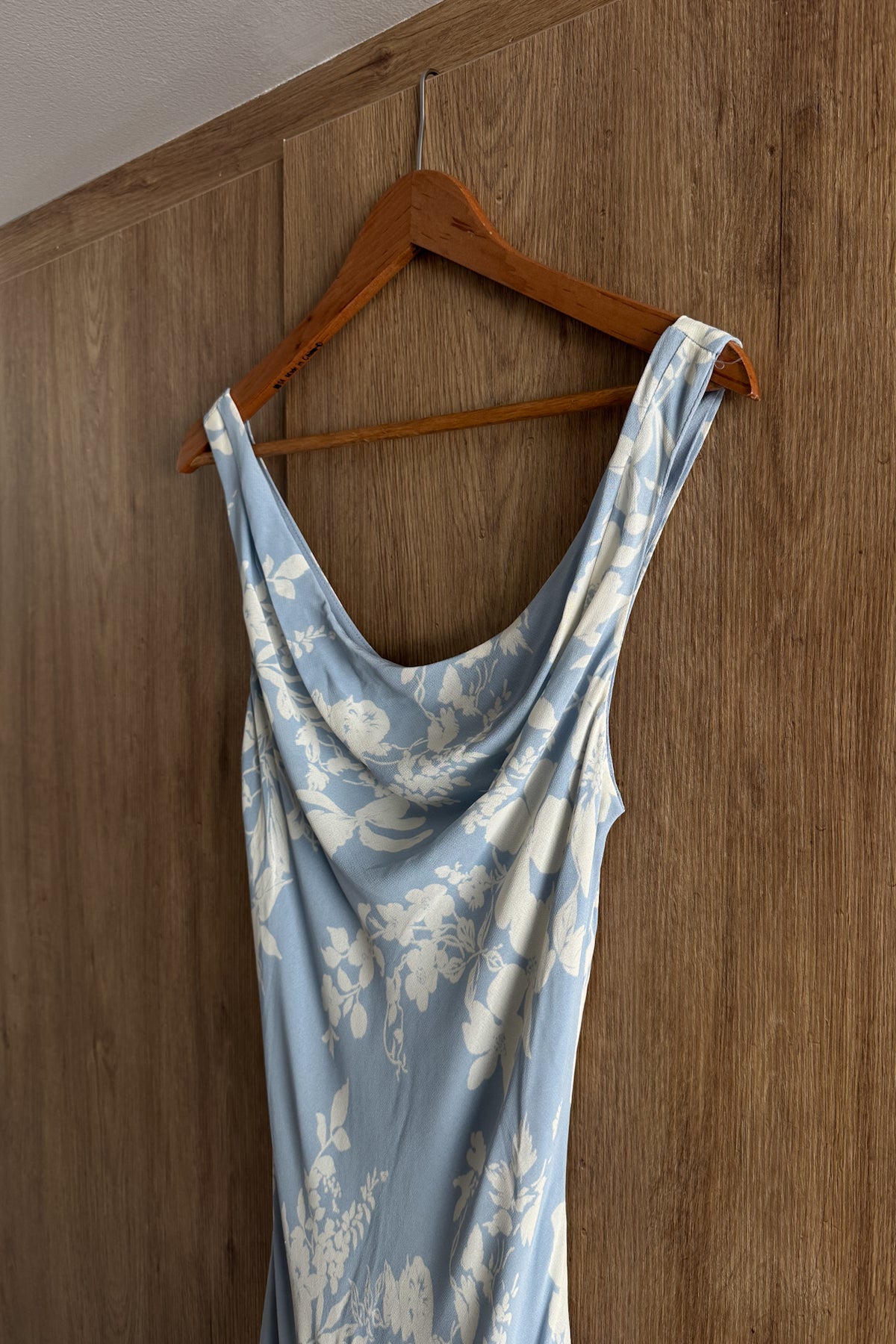 REFORMATION Blue Floral Mini Dress