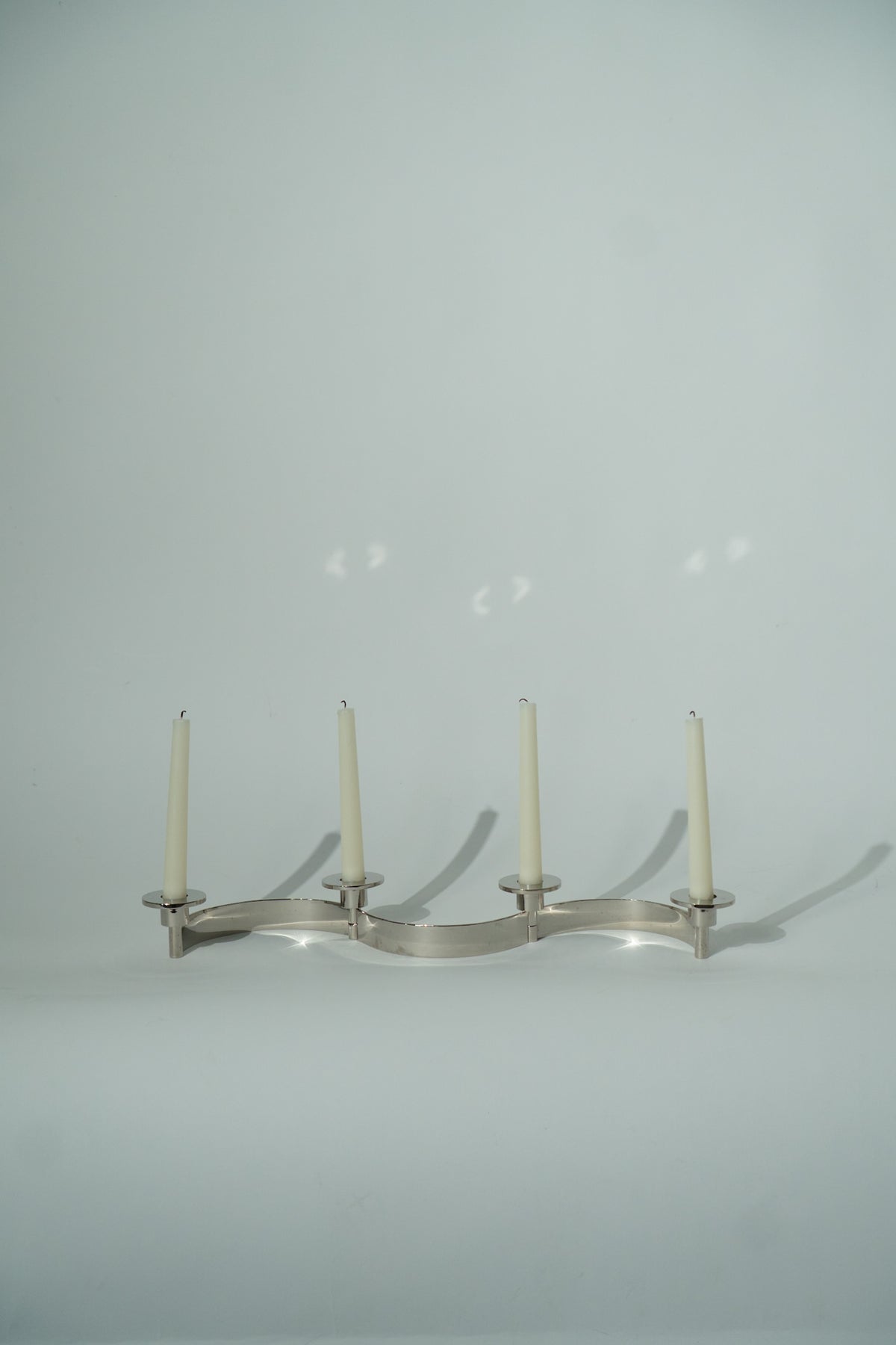 RARE Silver Squiggle Candalabara