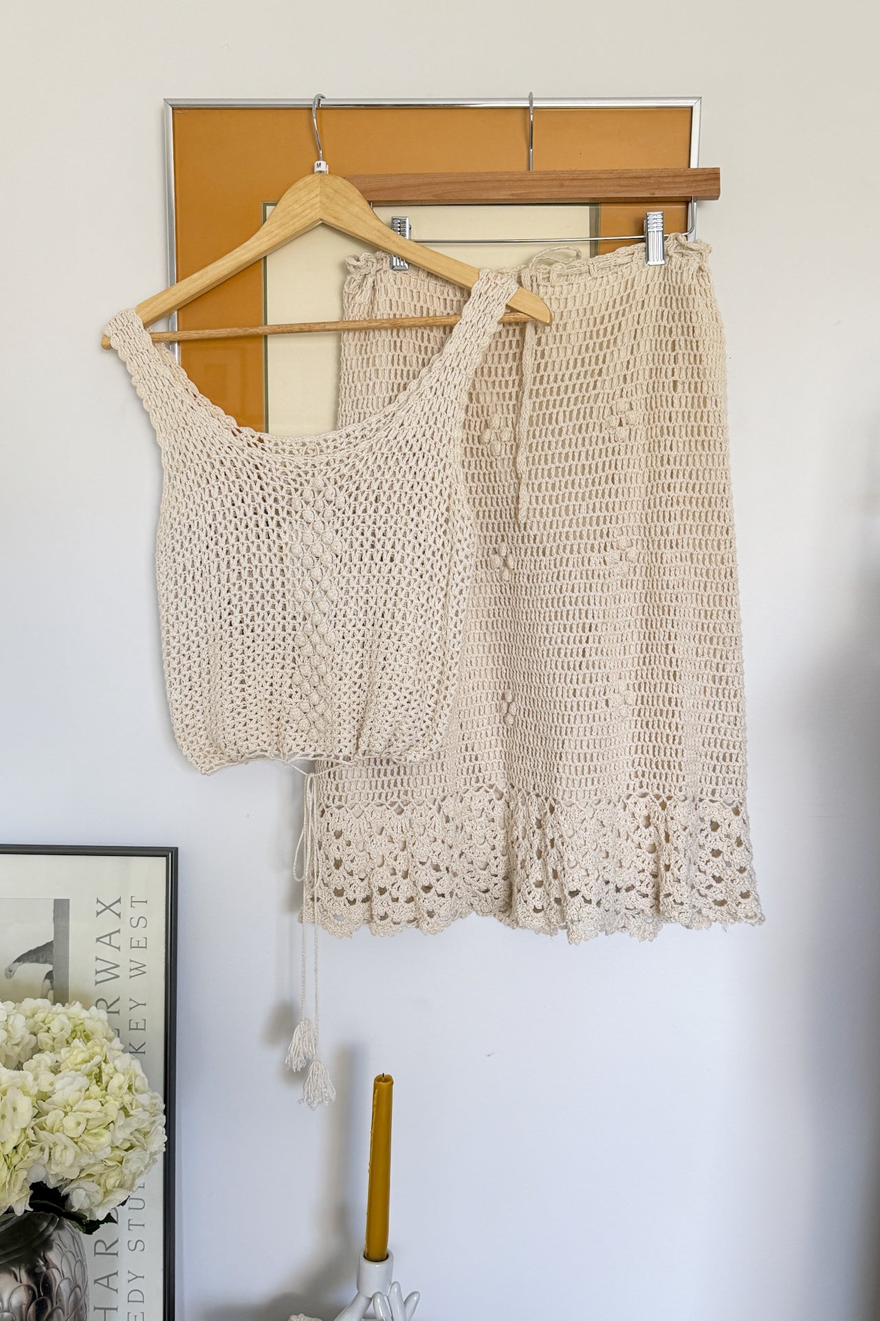 Vintage 70s Crochet Set