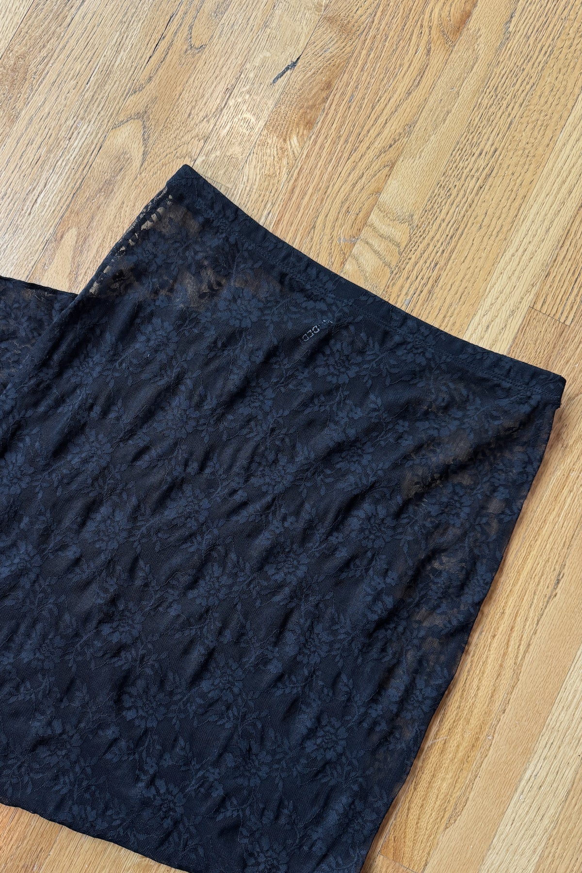 H&M Sheer Black Lace Maxi Skirt