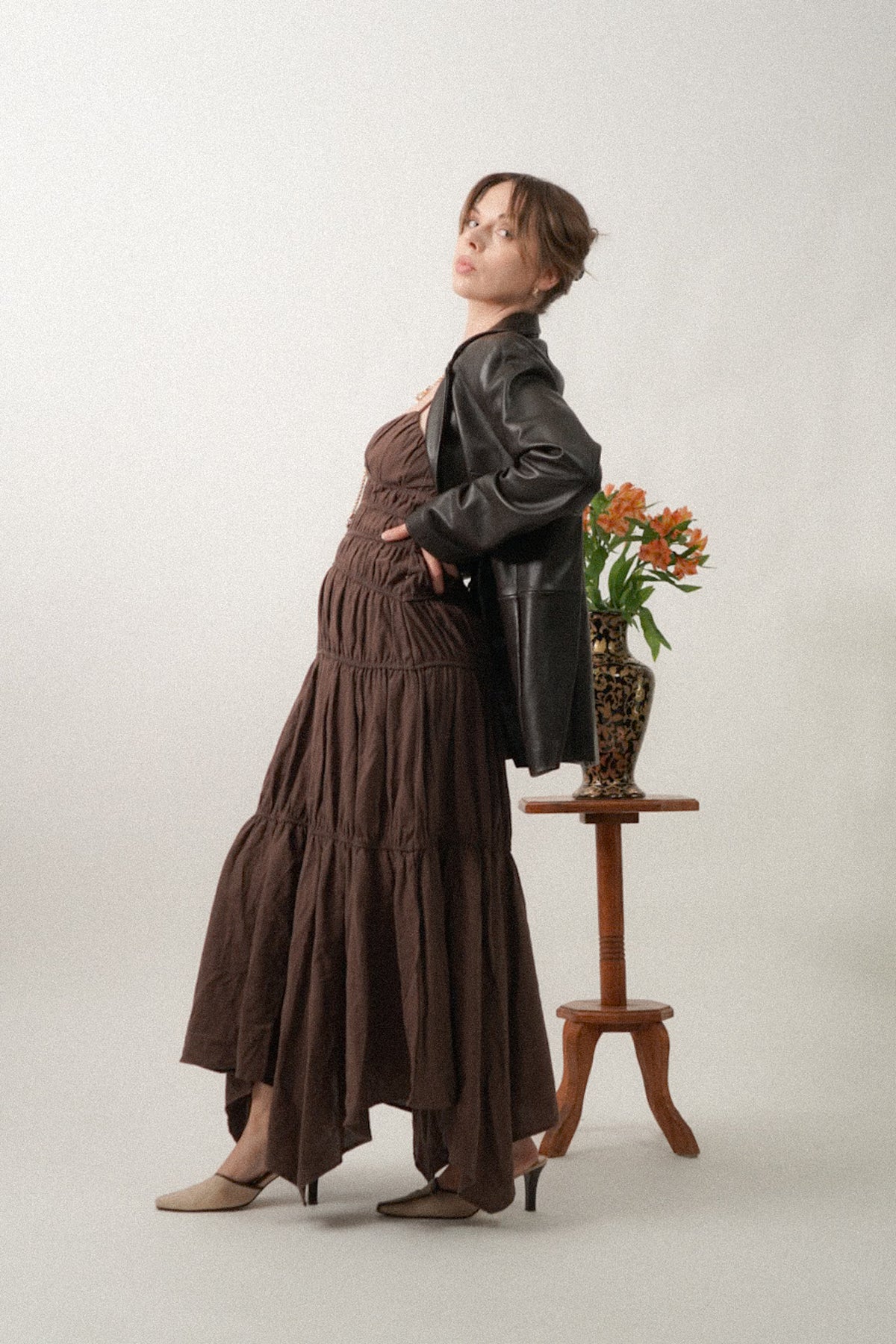 Vintage Brown Supple Leather Blazer Jacket