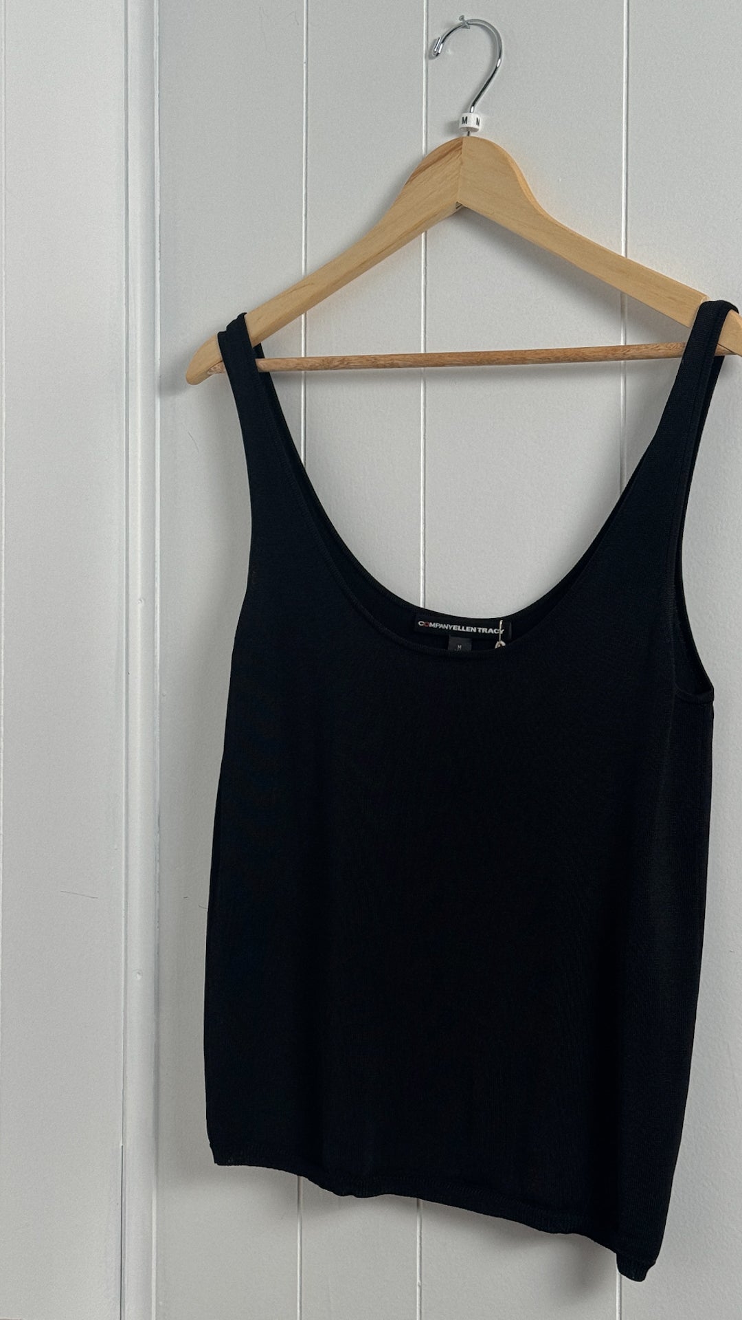Y2K Black Ribbed Tank Top