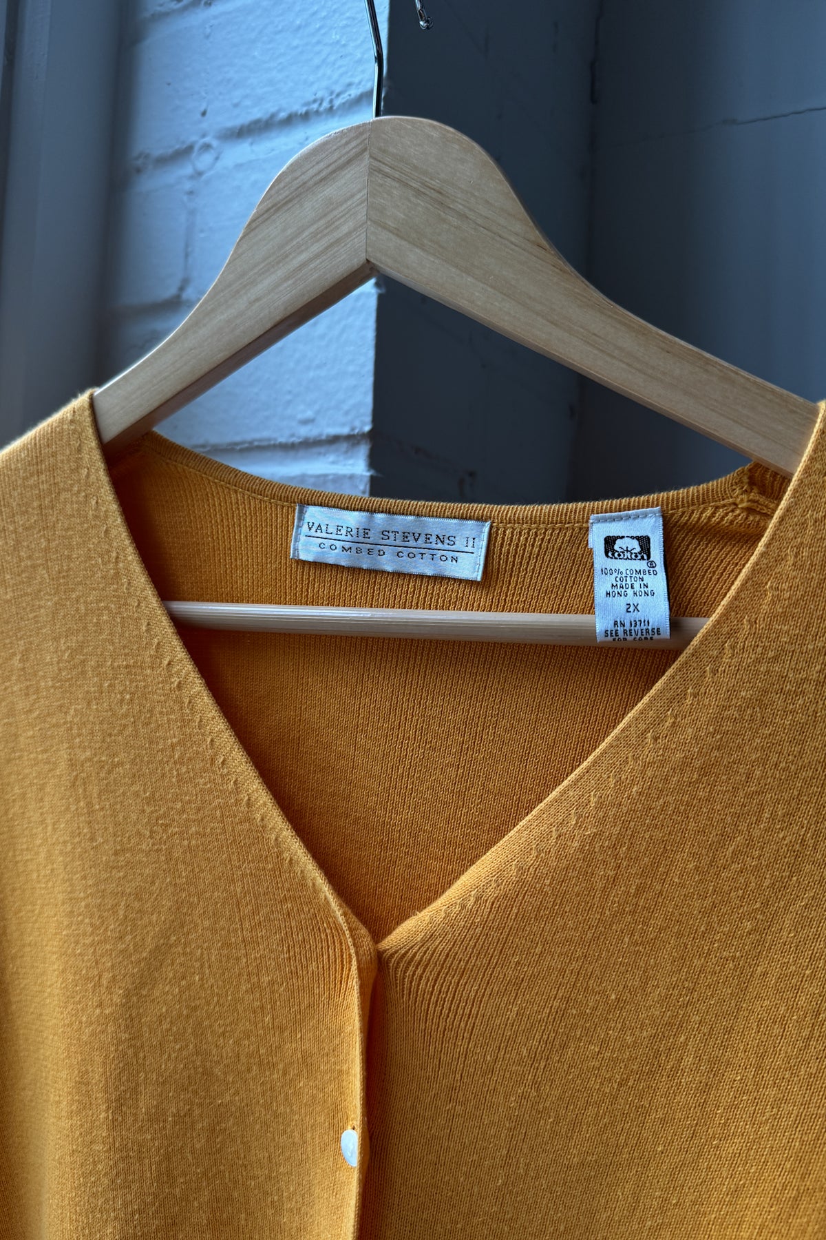 Vintage Canary Yellow Short Sleeve Cardigan
