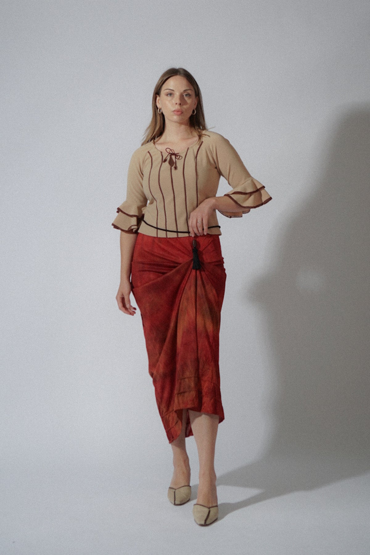Vintage Handmade Tan Top