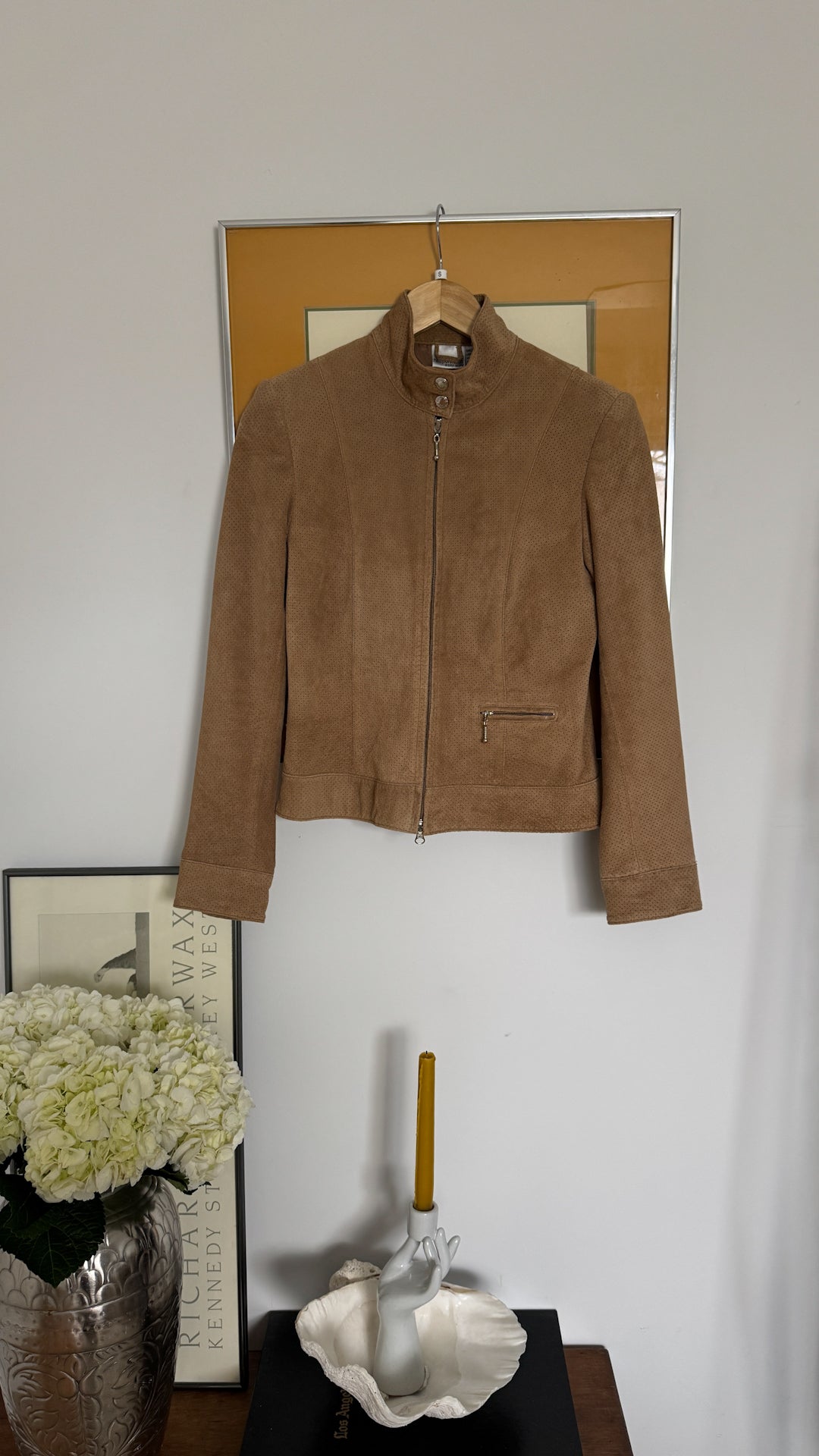 Y2K Preforated Suede Jacket
