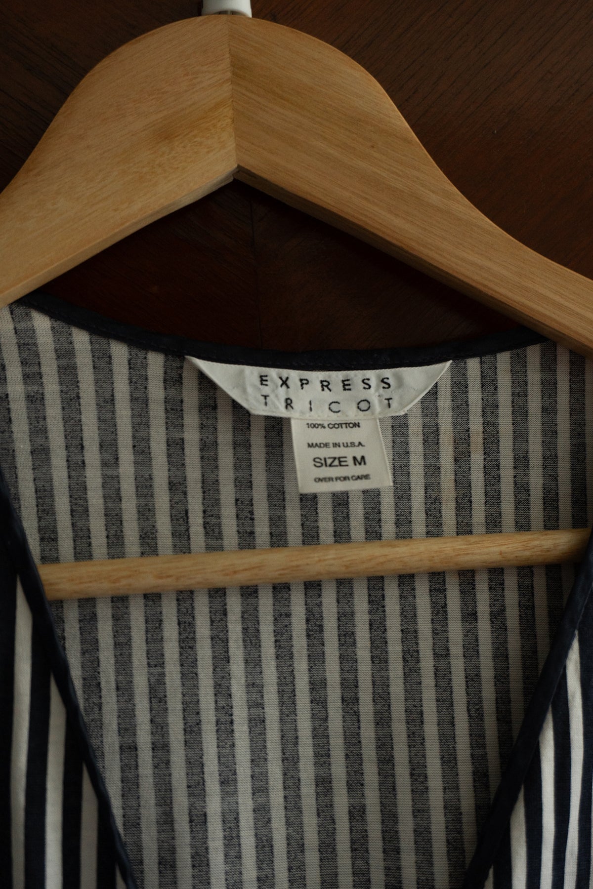 Vintage Navy Stripe Maxi Dress