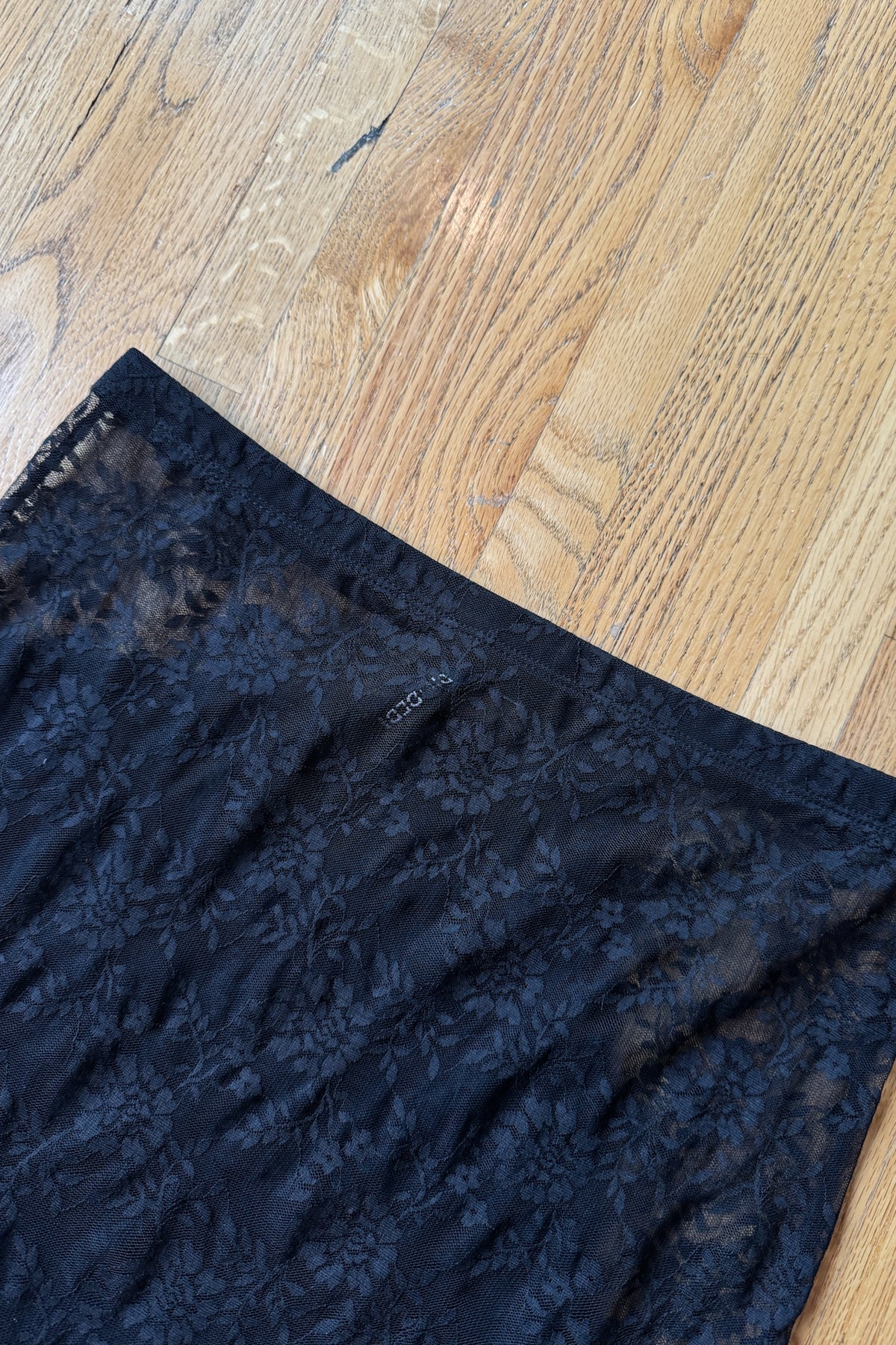 H&M Sheer Black Lace Maxi Skirt