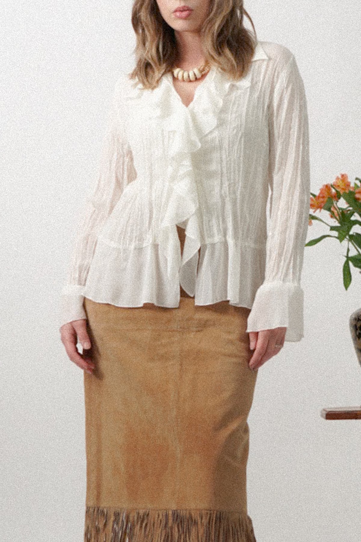 Vintage Ruffle Blouse