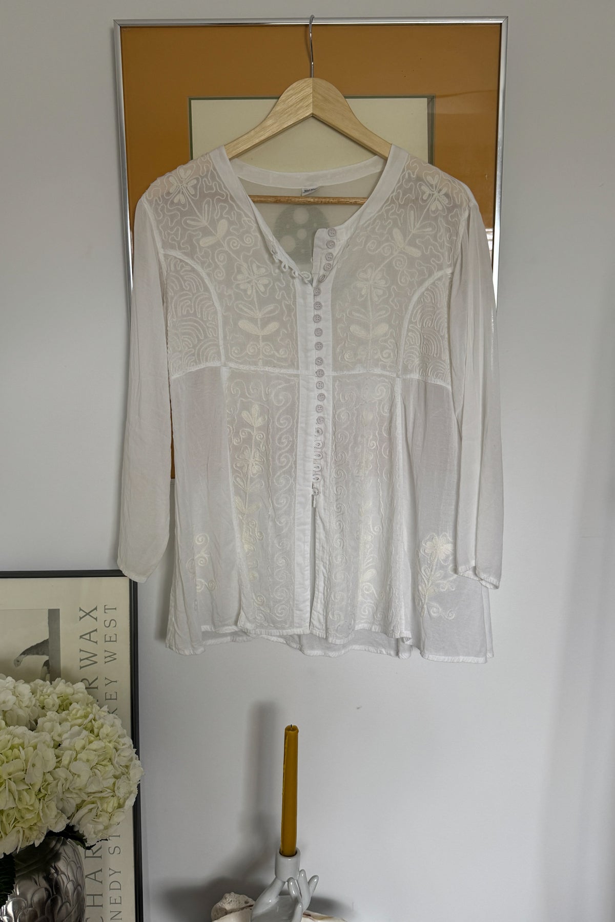 VTG Embroidered Button Up Top
