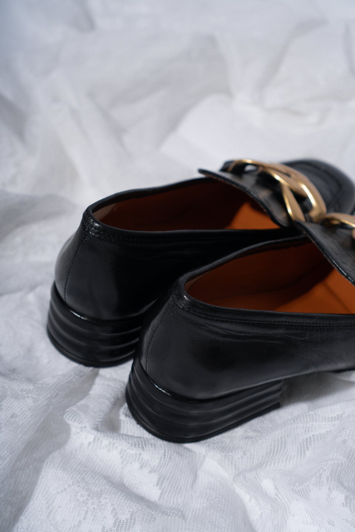 Chunky Gold Chain Loafers