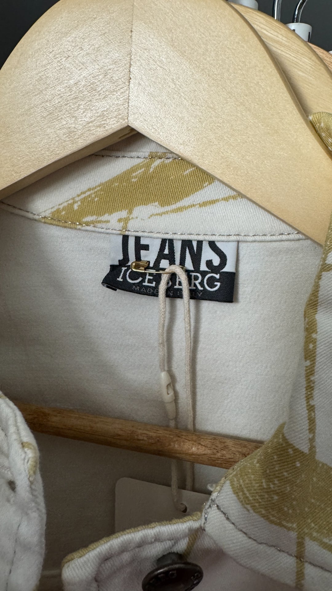 Y2K Italian Designer Iceberg Jean Abstract Jean Jacket