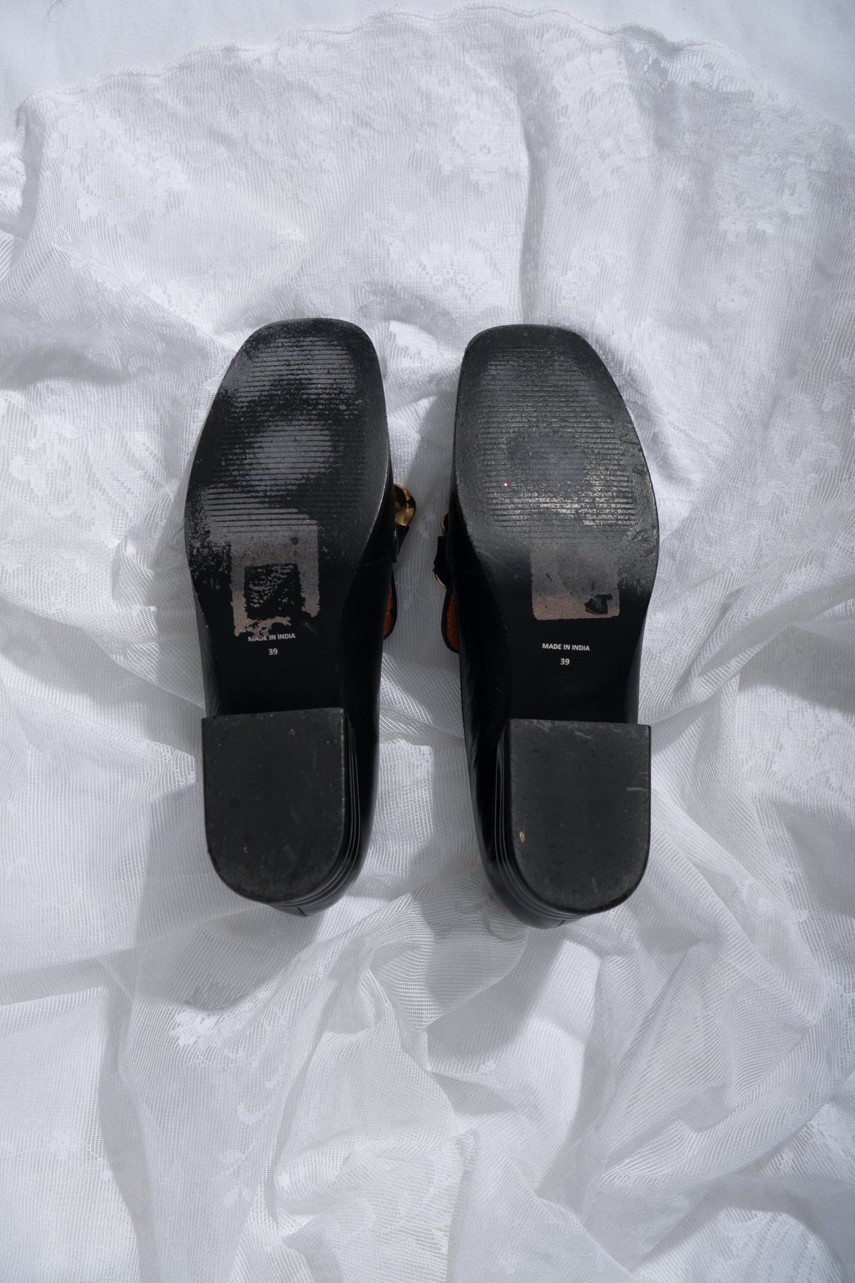 Chunky Gold Chain Loafers