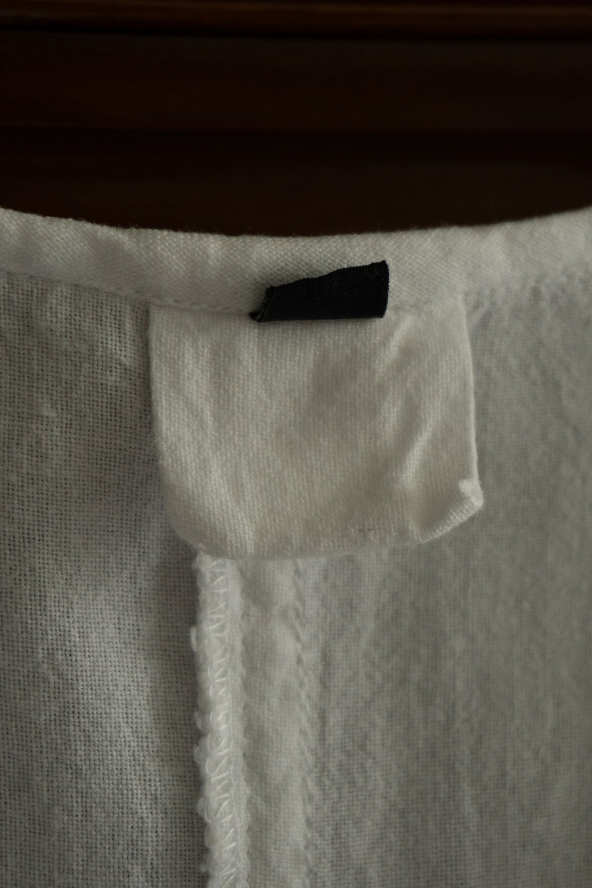 Vintage White Cotton Drop Waist Maxi Dress
