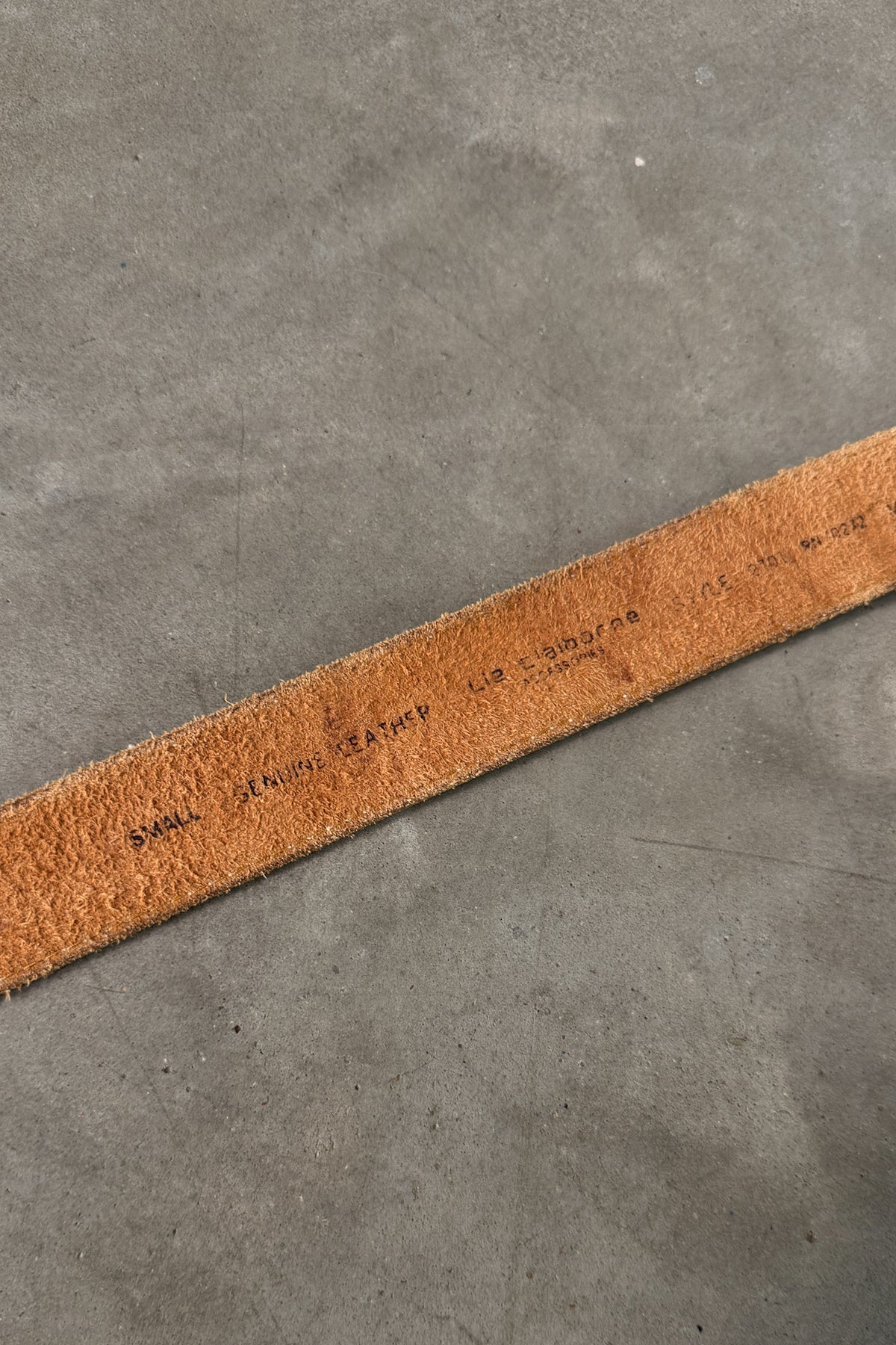 Vintage 100% Leather Cognac Belt