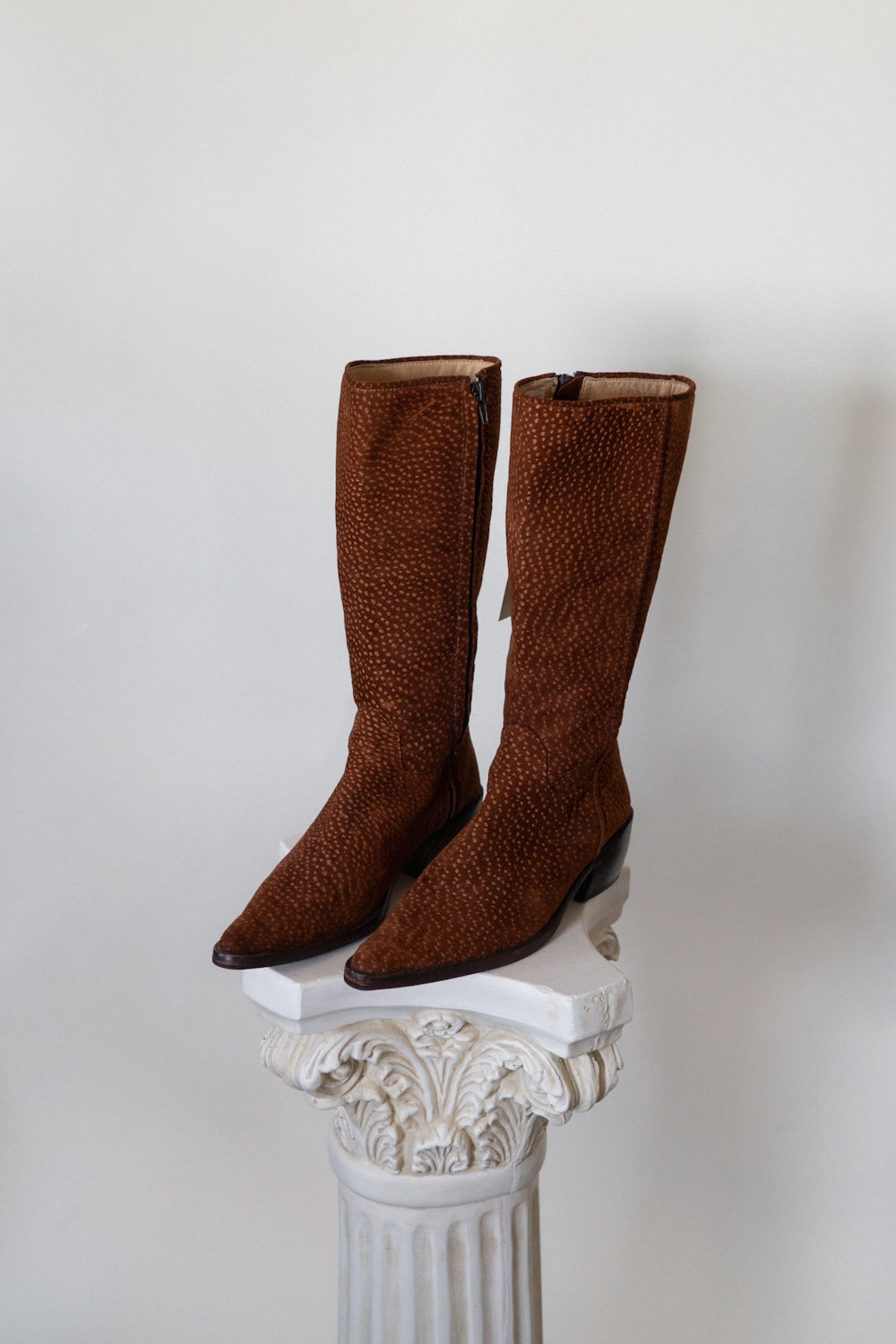 Vintage RARE Carpincho Suede Western Boots