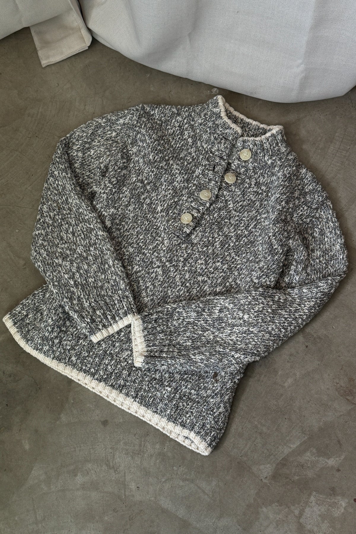 Chunky Knit Soft Cotton Blend Sweater