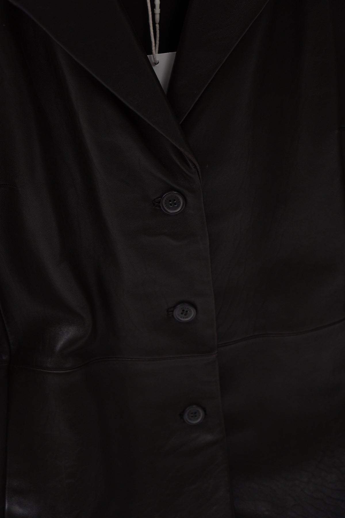 Vintage Brown Supple Leather Blazer Jacket
