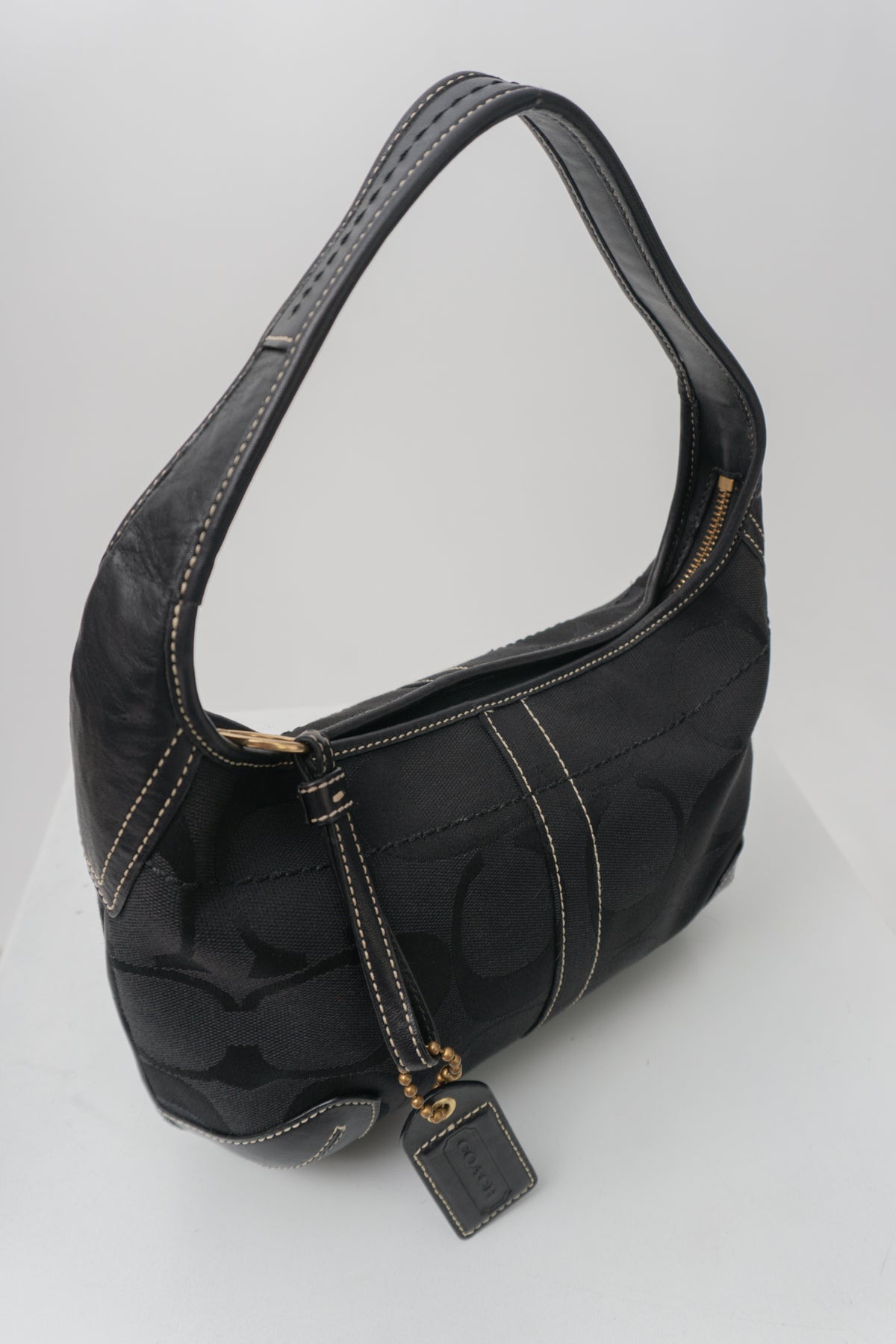 COACH Small Ergo Hobo in Black Signature