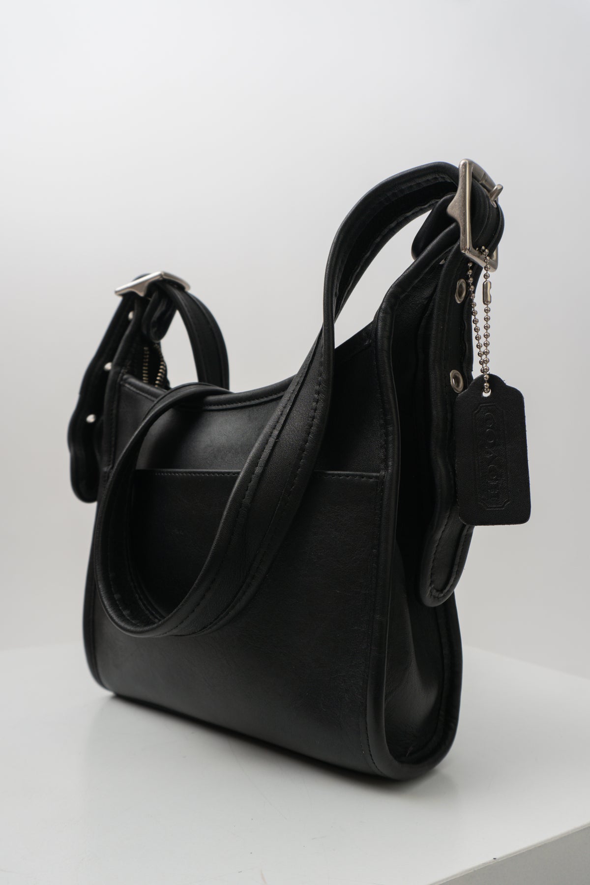 Vintage COACH Legacy Small Zip in Black / Silver