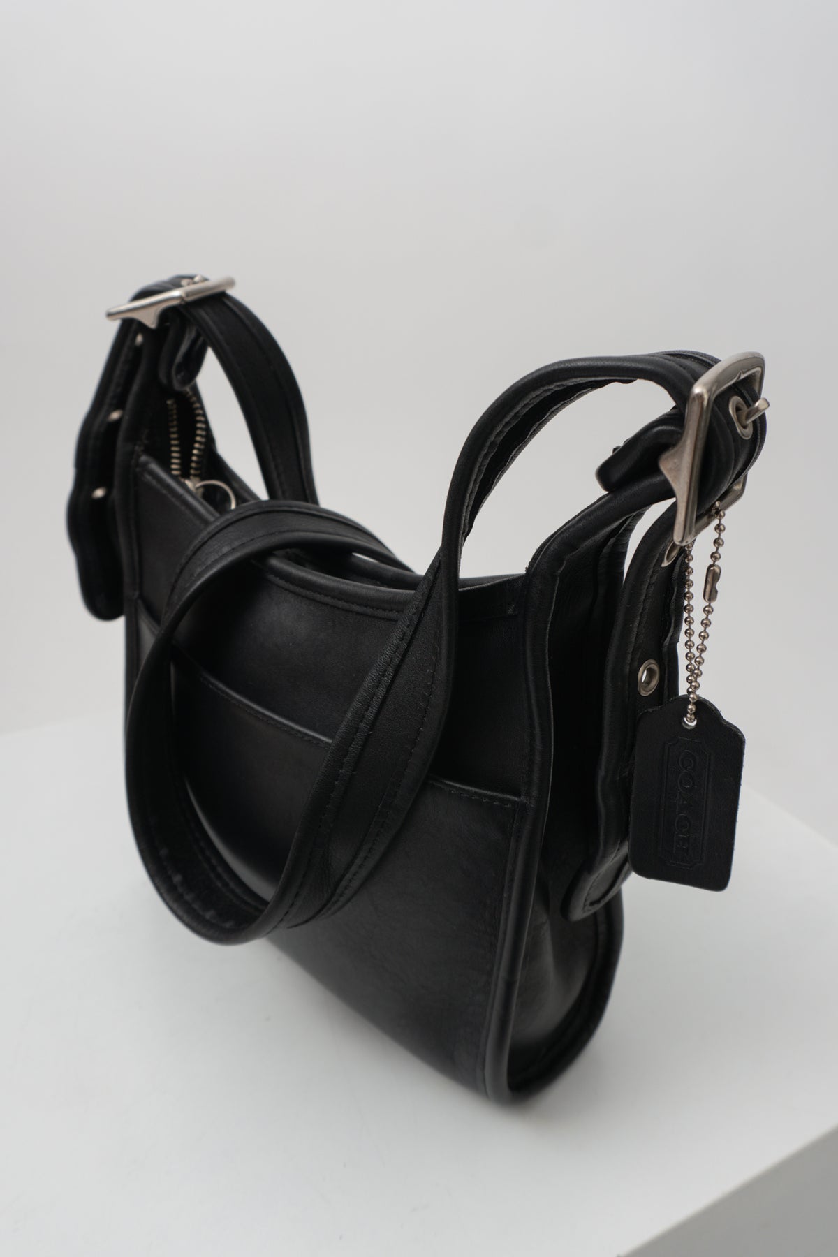 Vintage COACH Legacy Small Zip in Black / Silver