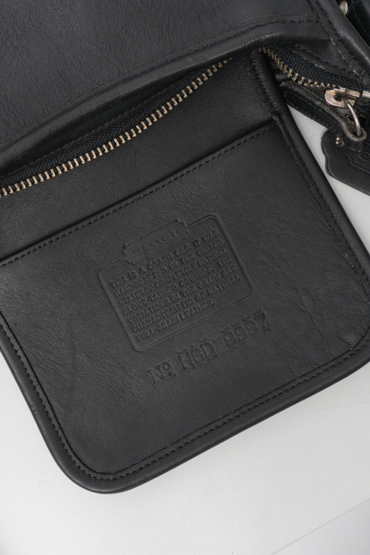 Vintage COACH Legacy Small Zip in Black / Silver