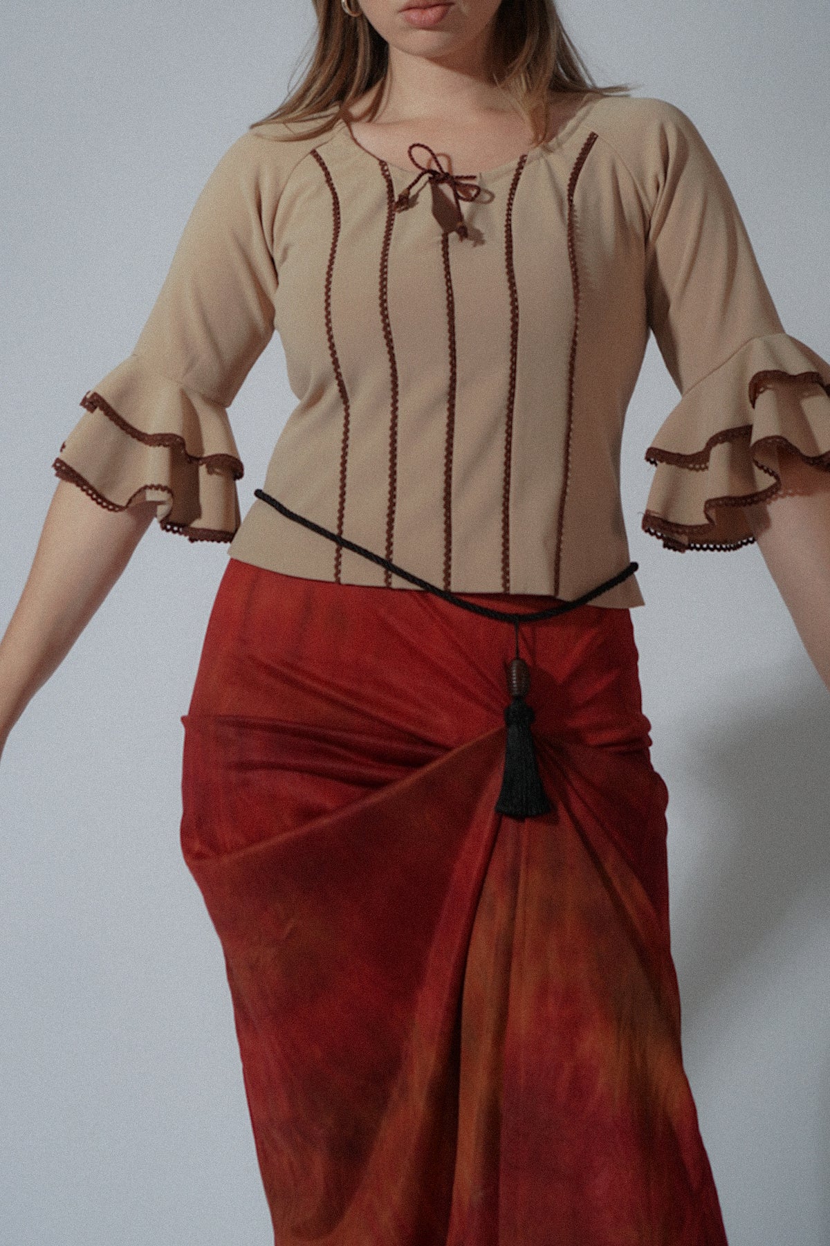 Vintage Handmade Tan Top