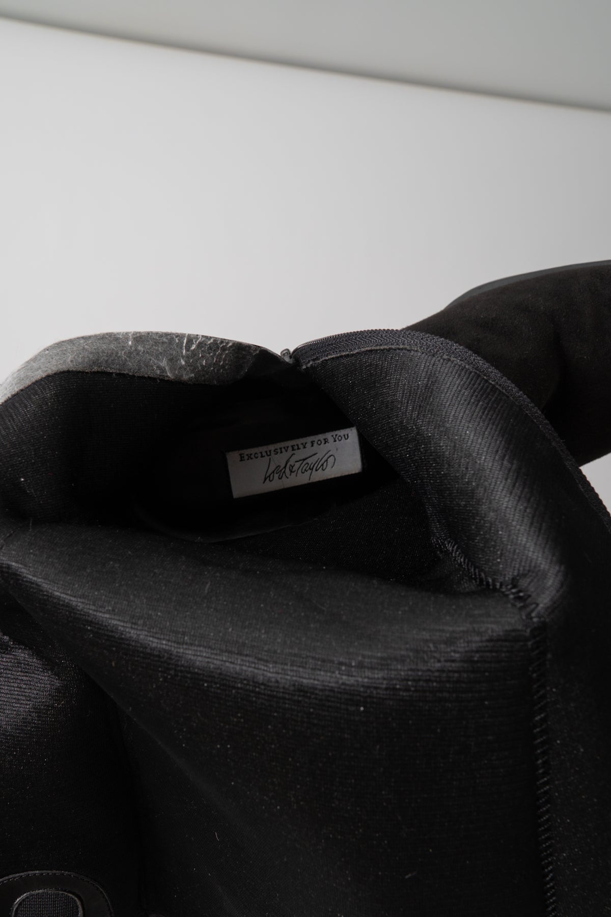 Vintage LORD & TAYLOR Black Suede Boots