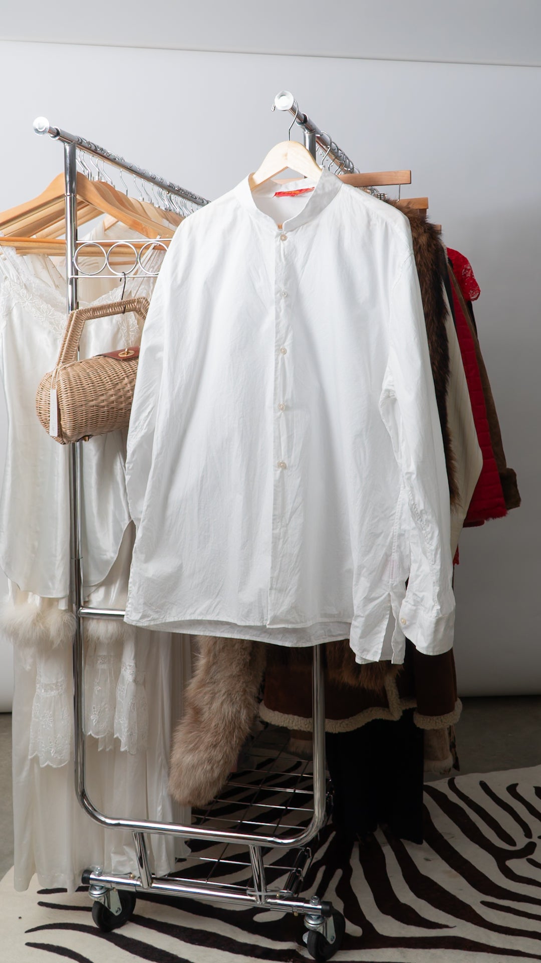 White Cotton DRAGON Button Down