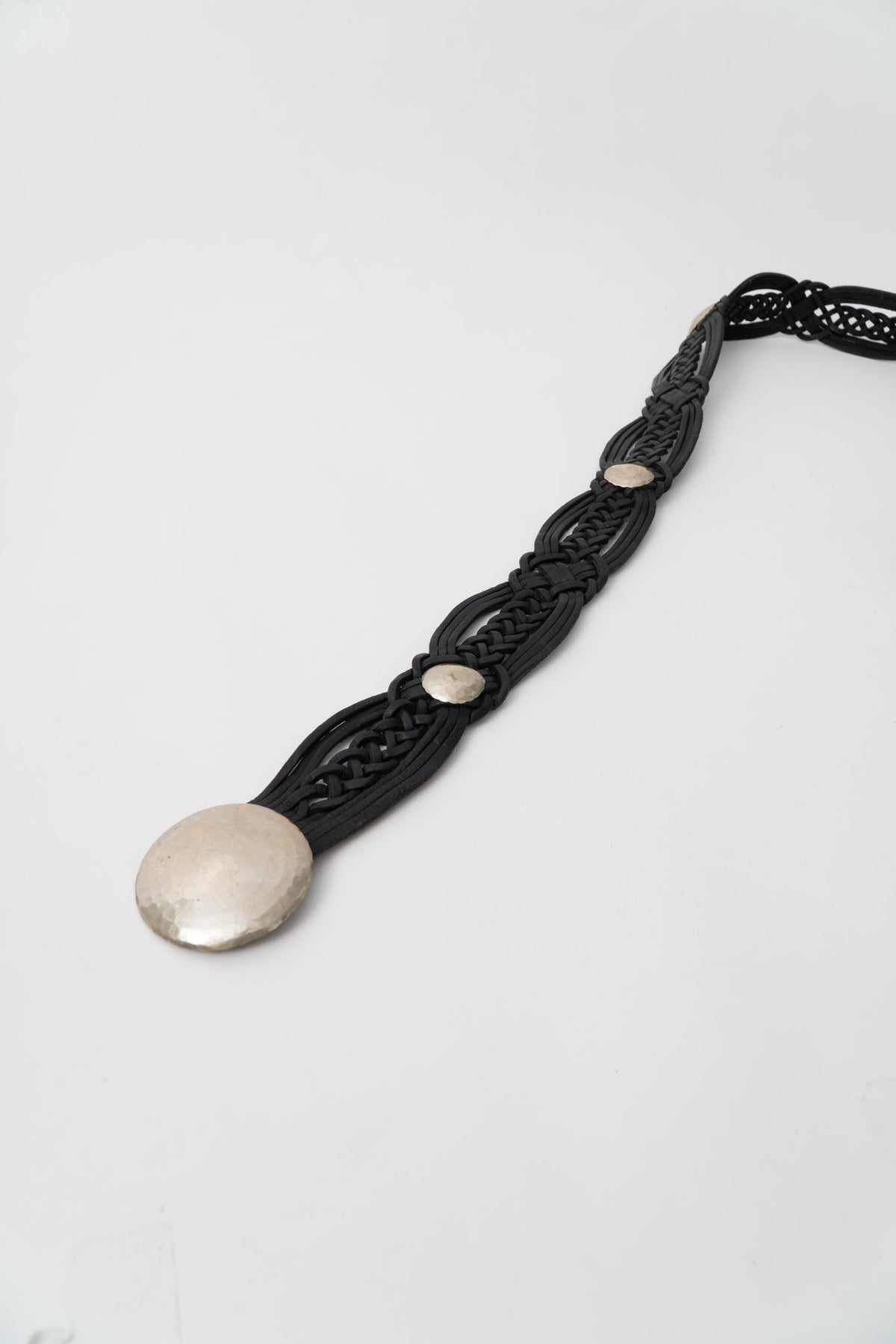 Vintage Medallion Braided Belt, up to 44.5"