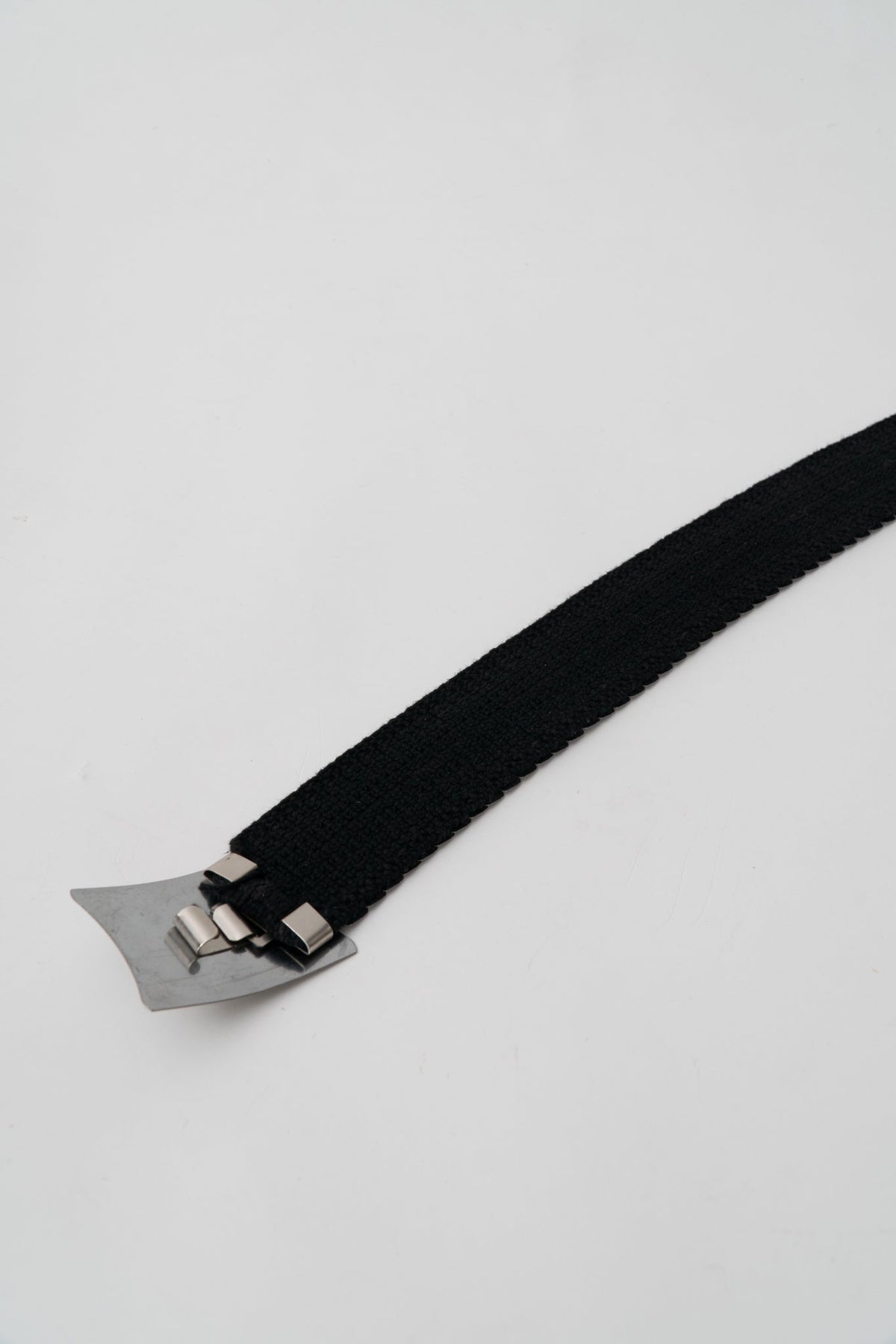 Y2K Silver Mirror Buckle Belt, 27 to 36.5"