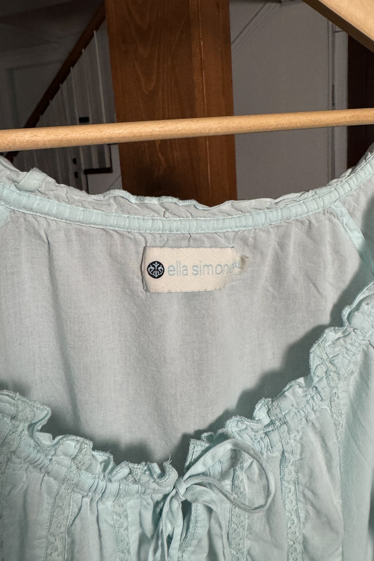 Vintage Cotton Baby Blue Dress