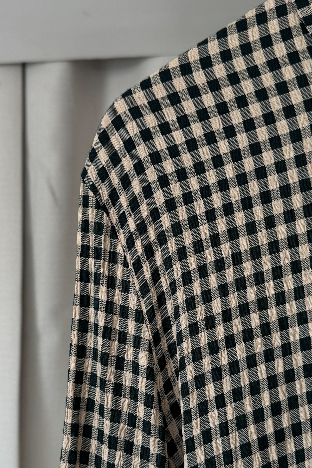 Vintage Green Gingham Button Up