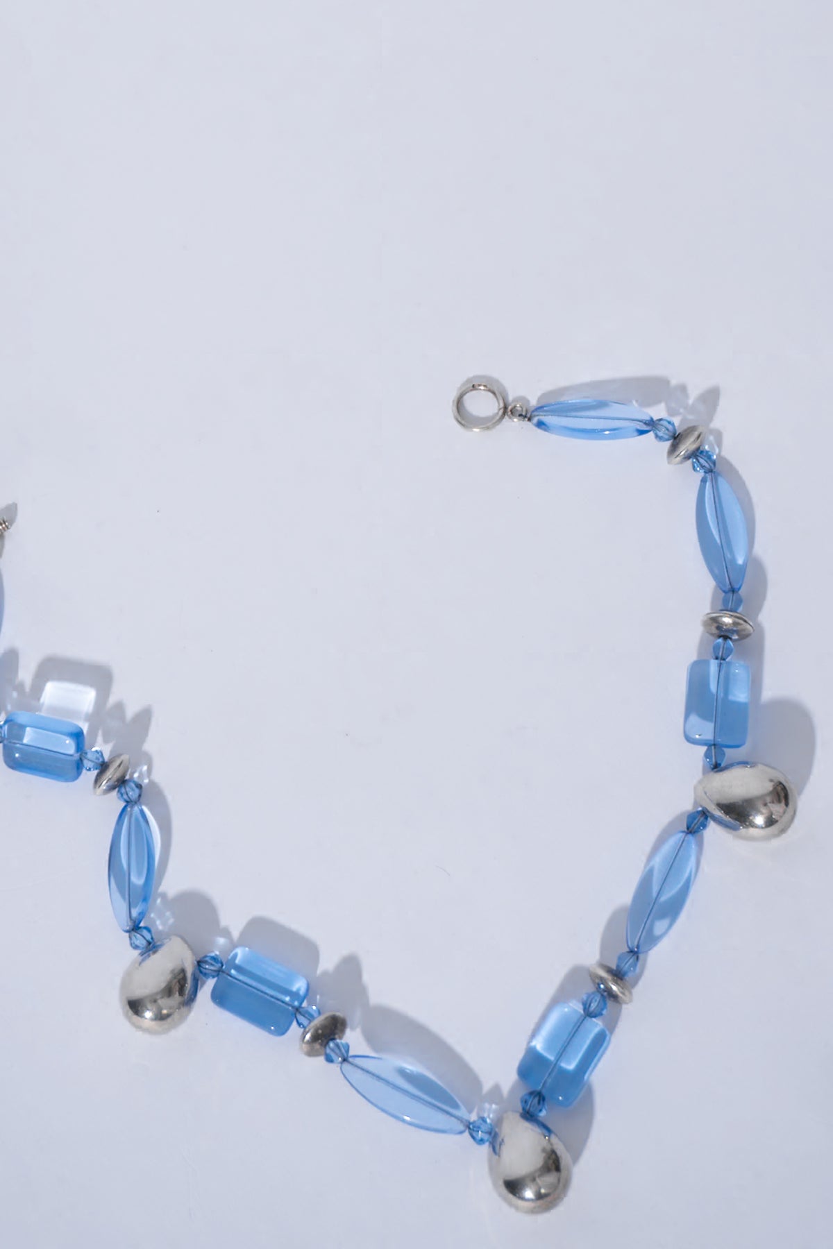 925 Silver & Blue Glass Bead Necklace