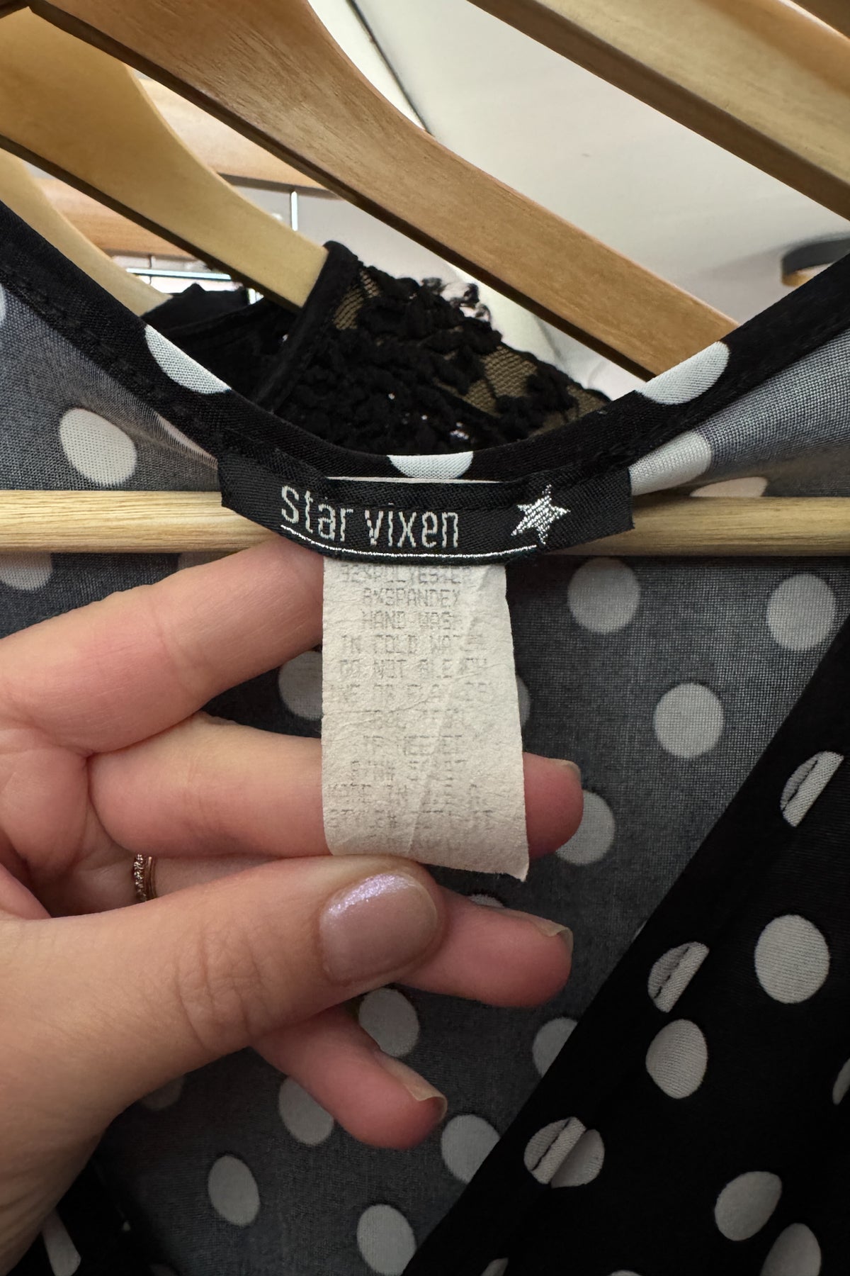 VTG Jersey Knit Polka Dot Dress