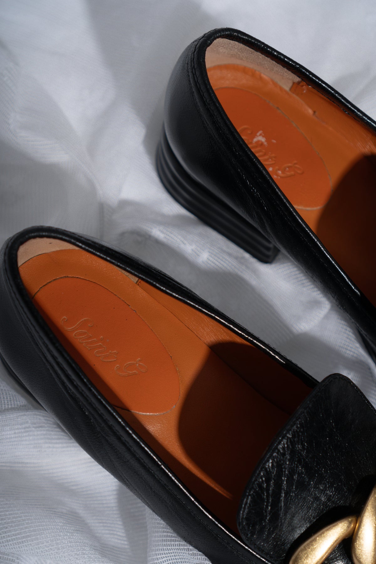 Chunky Gold Chain Loafers