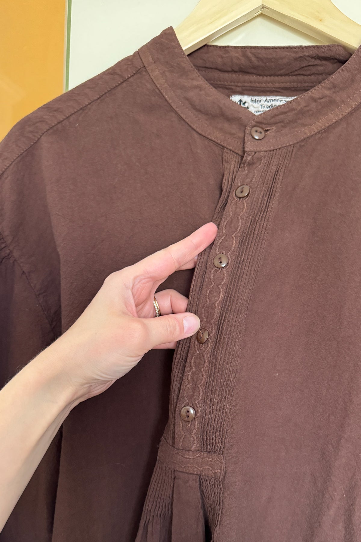 VTG 100% Cotton Brown Top