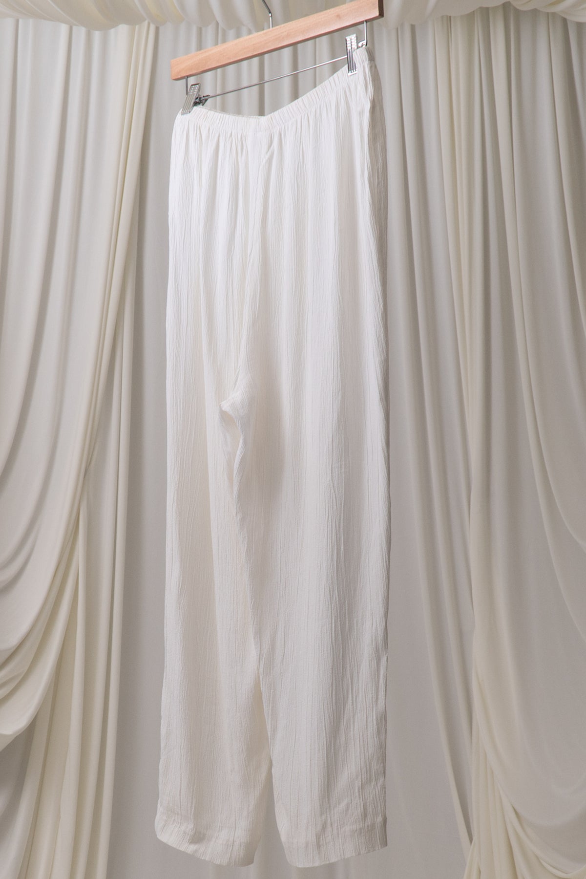Vintage Cream Pleated Pants