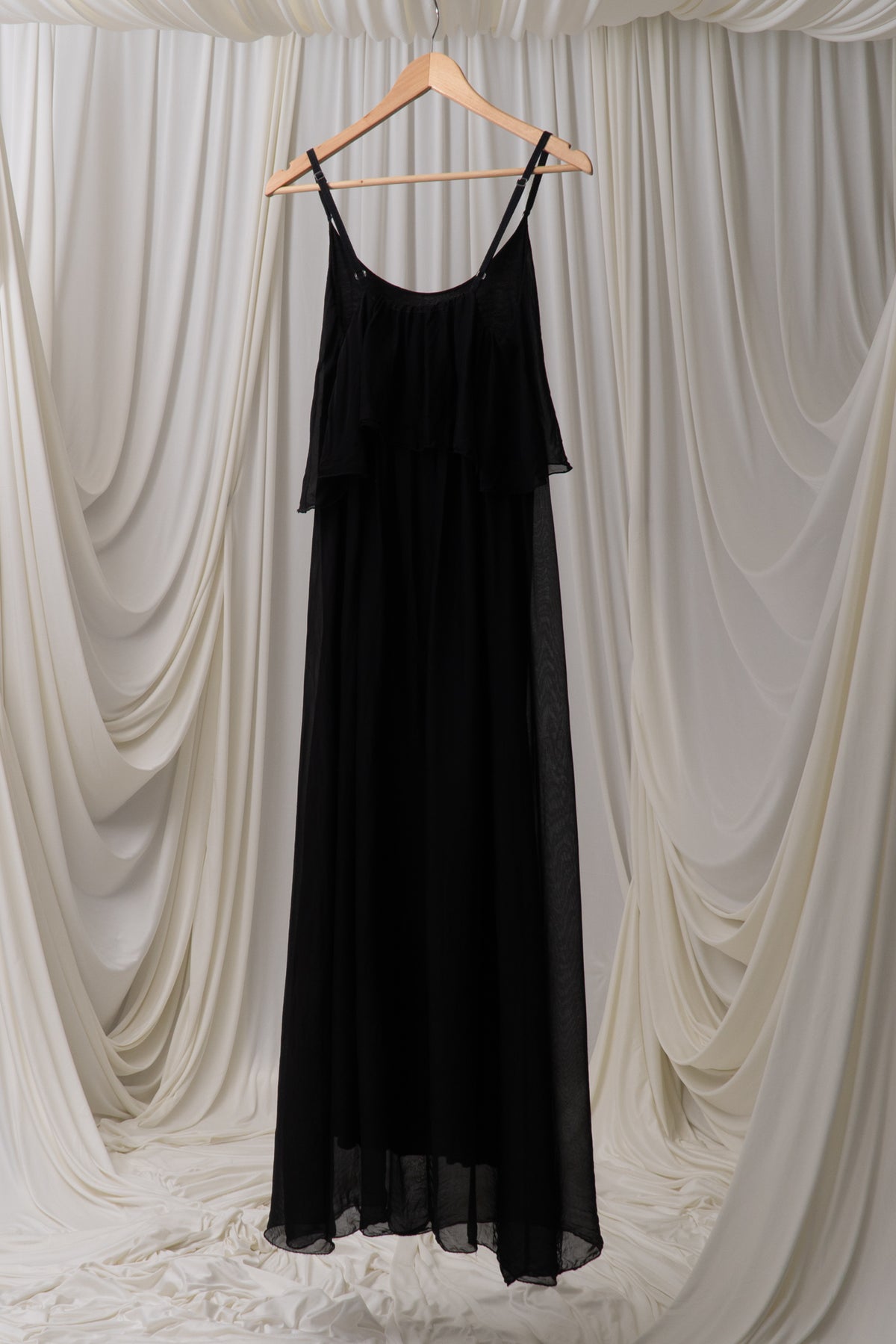 Y2K Italian Black Maxi Dress