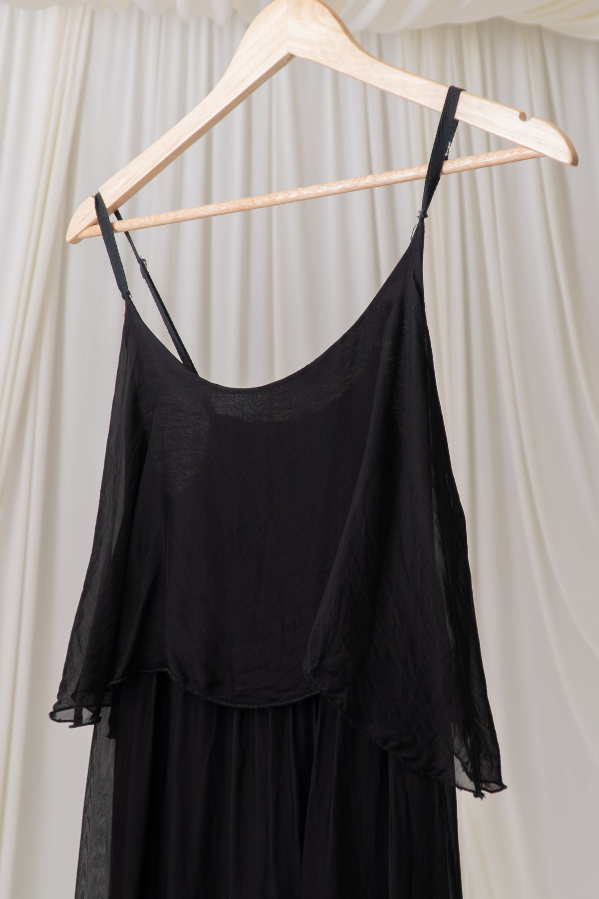 Y2K Italian Black Maxi Dress