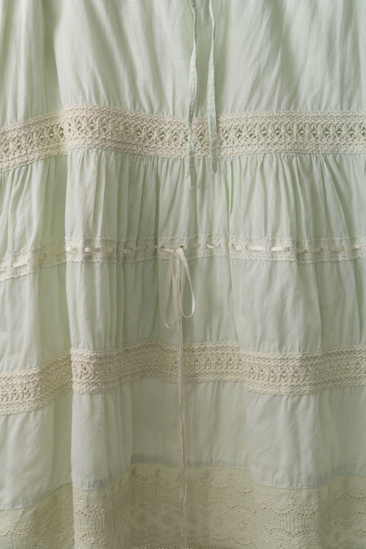 Y2K Soft Green Cotton Skirt